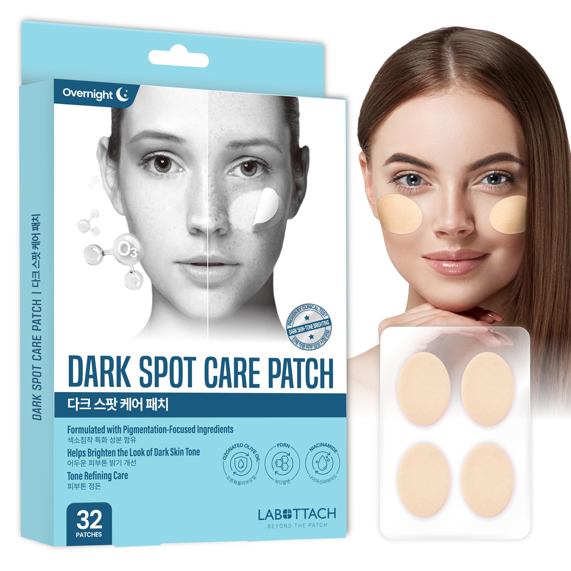 Dark Spot Care Patches – 32pcs | Labottach Korean Skincare - Product Imagery