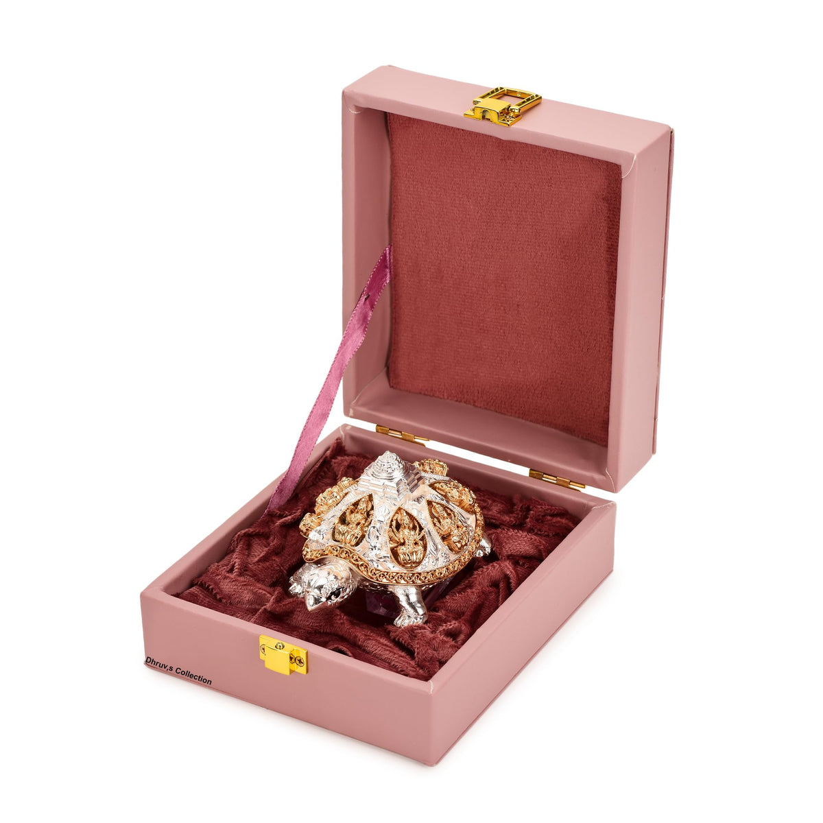 DHRUVS COLLECTION 24k Gold 999 Silver Plated Tortoise Turtle - DHRUVS COLLECTION Official Imagery - 7