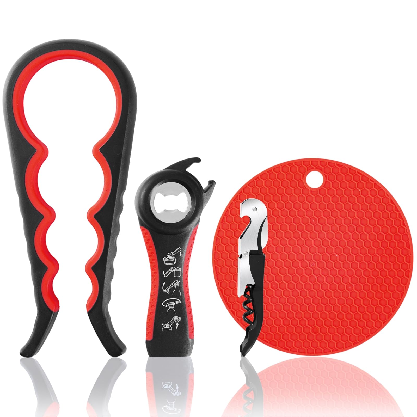 Bloss Jar Opener Bottle Opener for Seniors, Weak Hands and Arthritis, - View 10