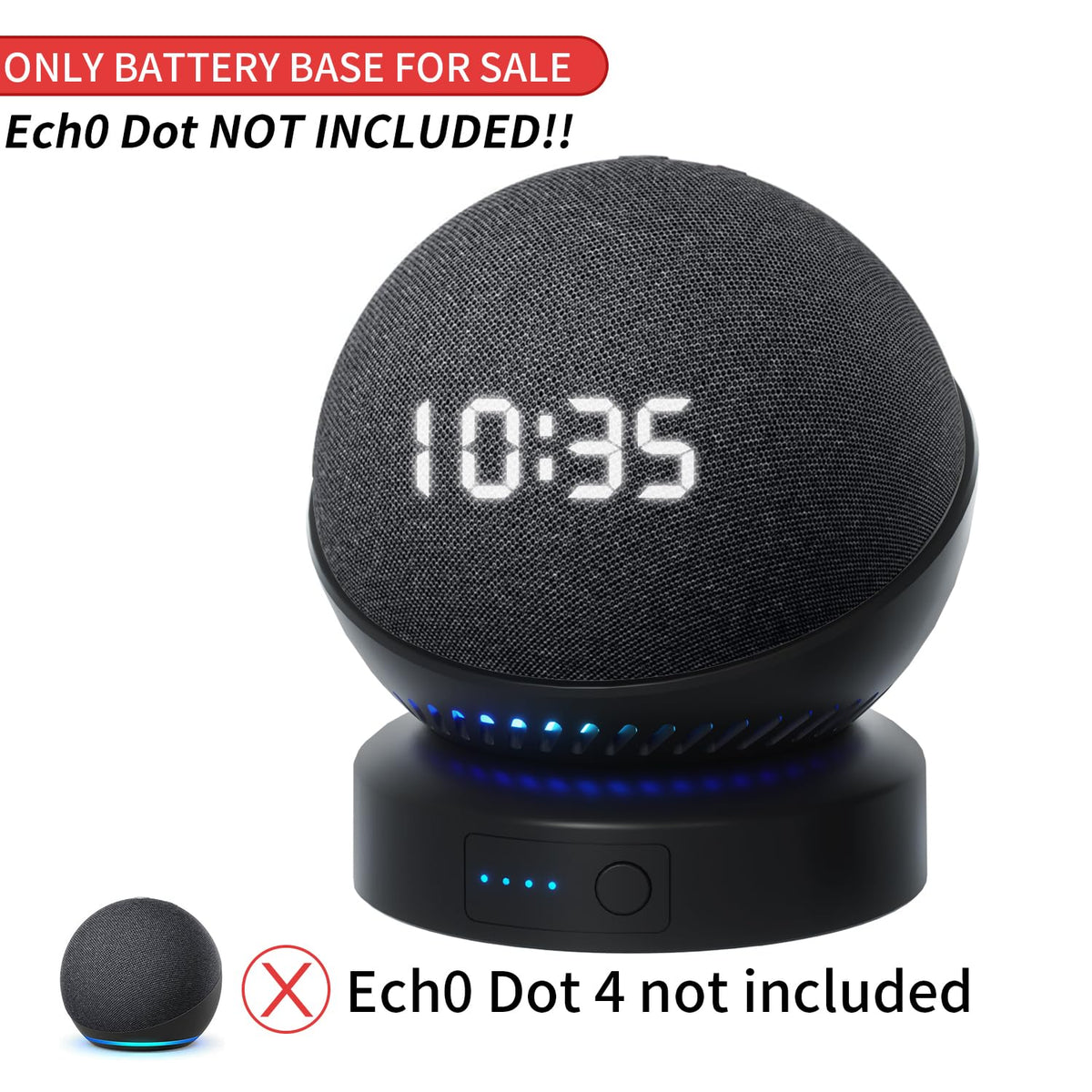 Battery Base for Echo dot 5th Generation Portable Echo Dot - Liboer Official Imagery - 4