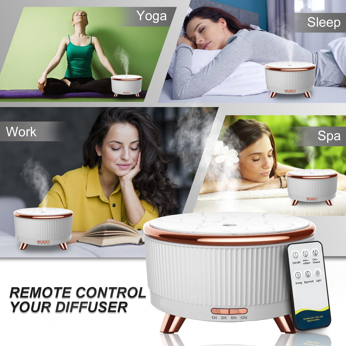 Diffusers for Essential Oils Large Room 500ml Cool Mist - Jpord Official Imagery - 7