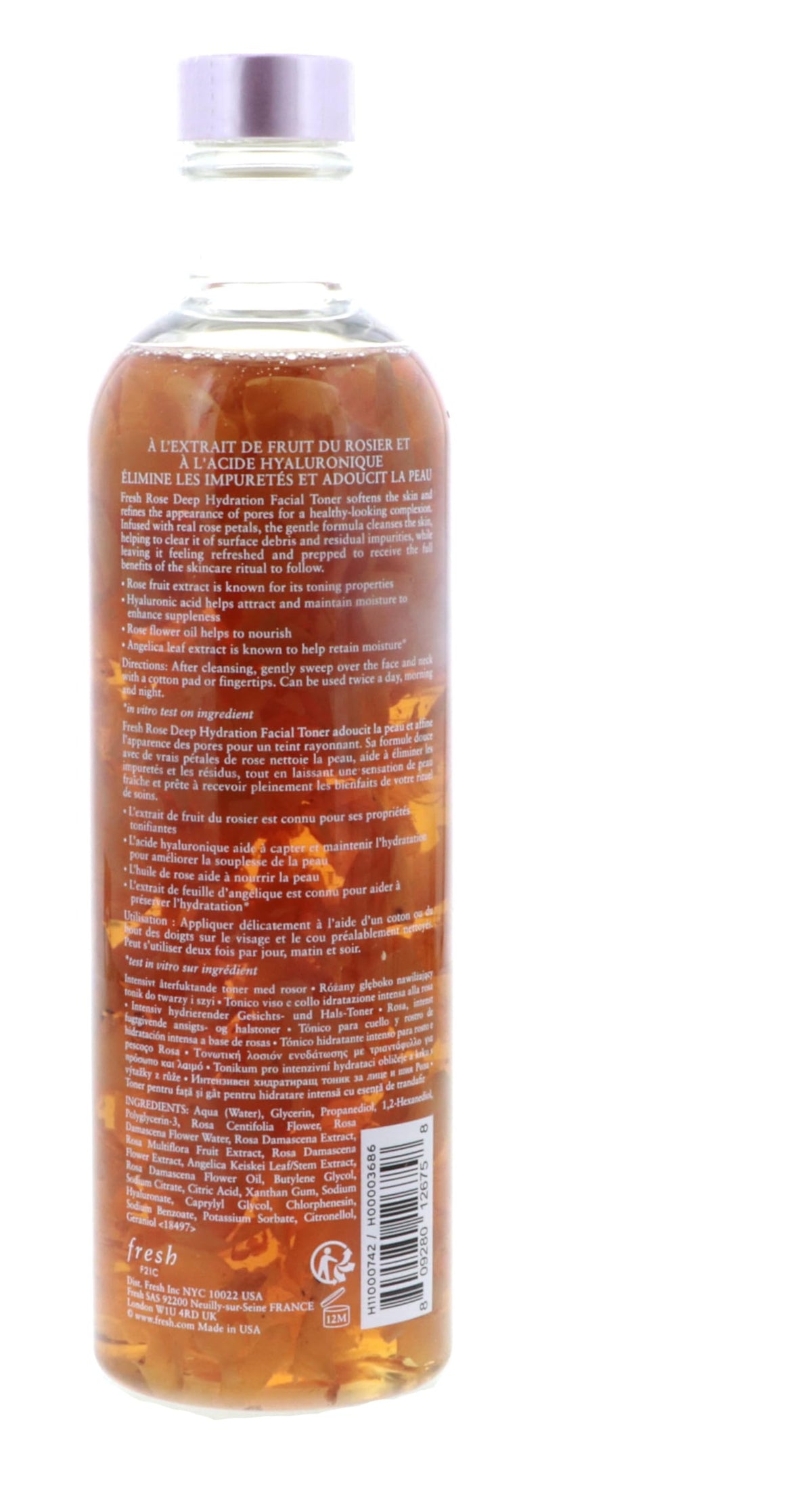 Fresh Rose Deep Hydration Facial Toner 250ml 8 4oz - Fresh Official Imagery - 5