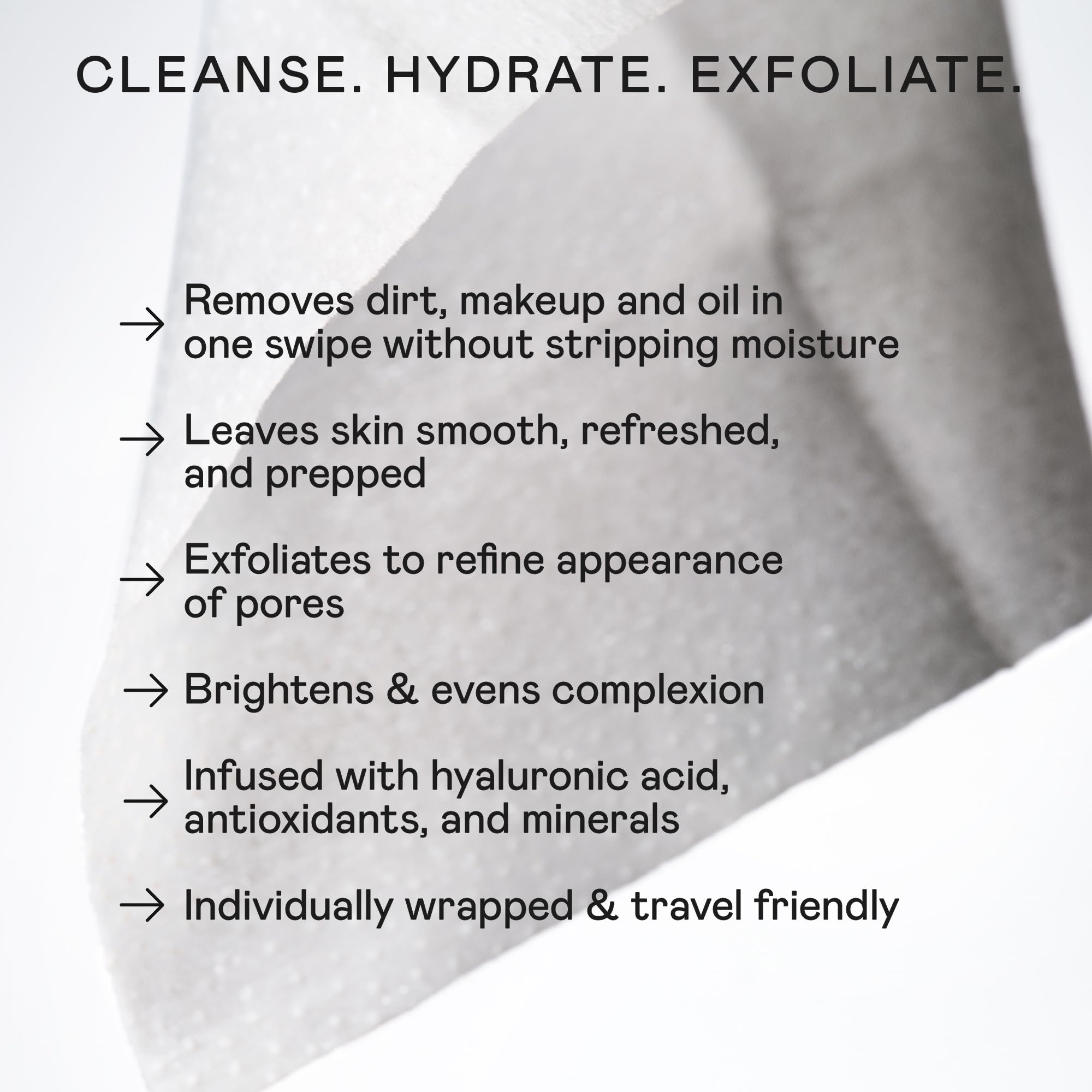 NuFACE Prep N Glow Facial Towelettes - NuFACE Official Product Imagery - 3