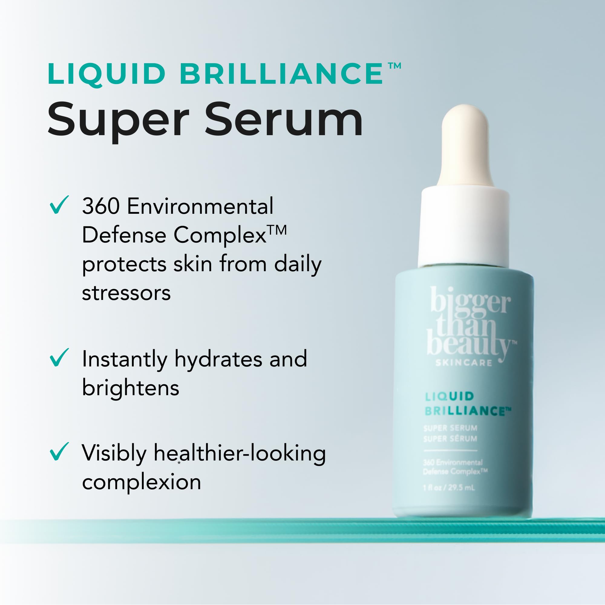 Bigger Than Beauty Liquid Brilliance Super Serum, Vegan - Bigger Than Beauty Skincare