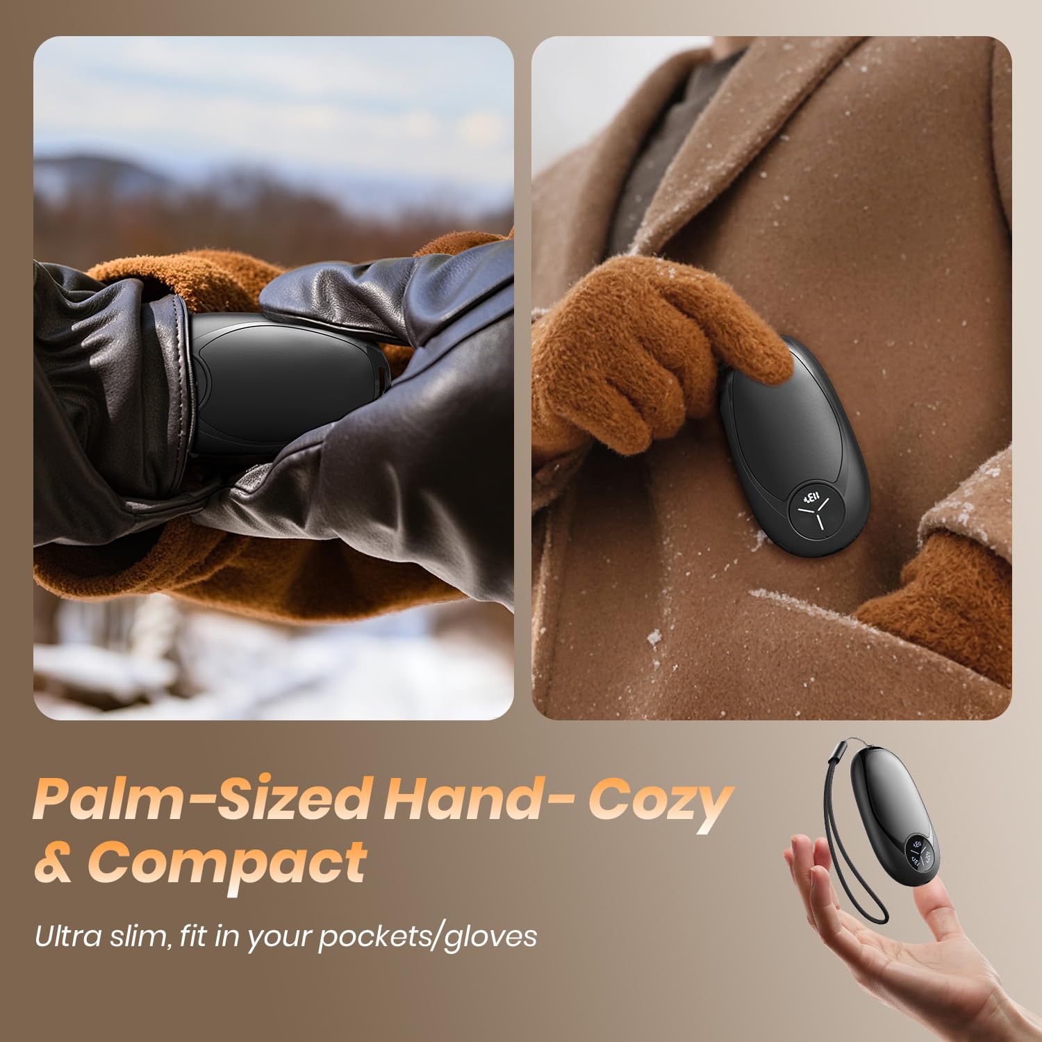 Riapow Hand Warmers Rechargeable 2 Pack Electric Hand Warmers Magnetic - View 6