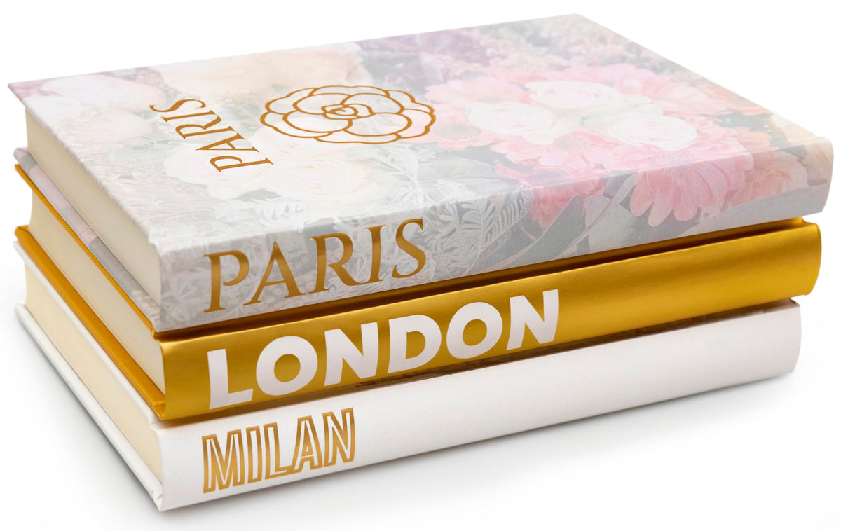 Gold Decorative Books for Home Decor - CARA & COLORS Official Imagery - 1