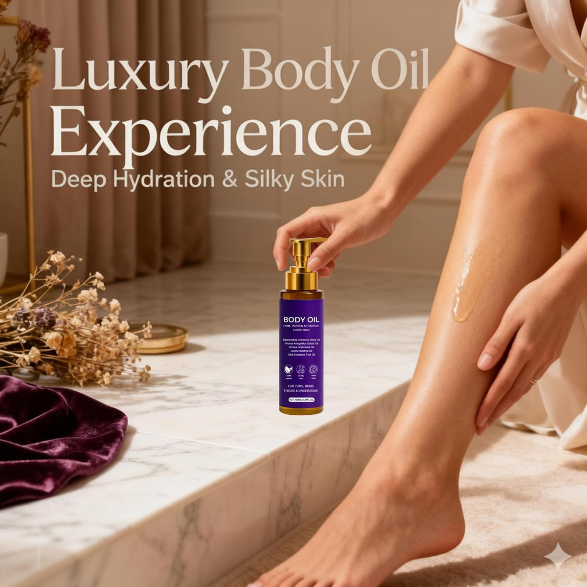 Body Firming Oil Luxury Body Oil for Crepe Skin 8 Natural - FWPTEI Official Imagery - 5