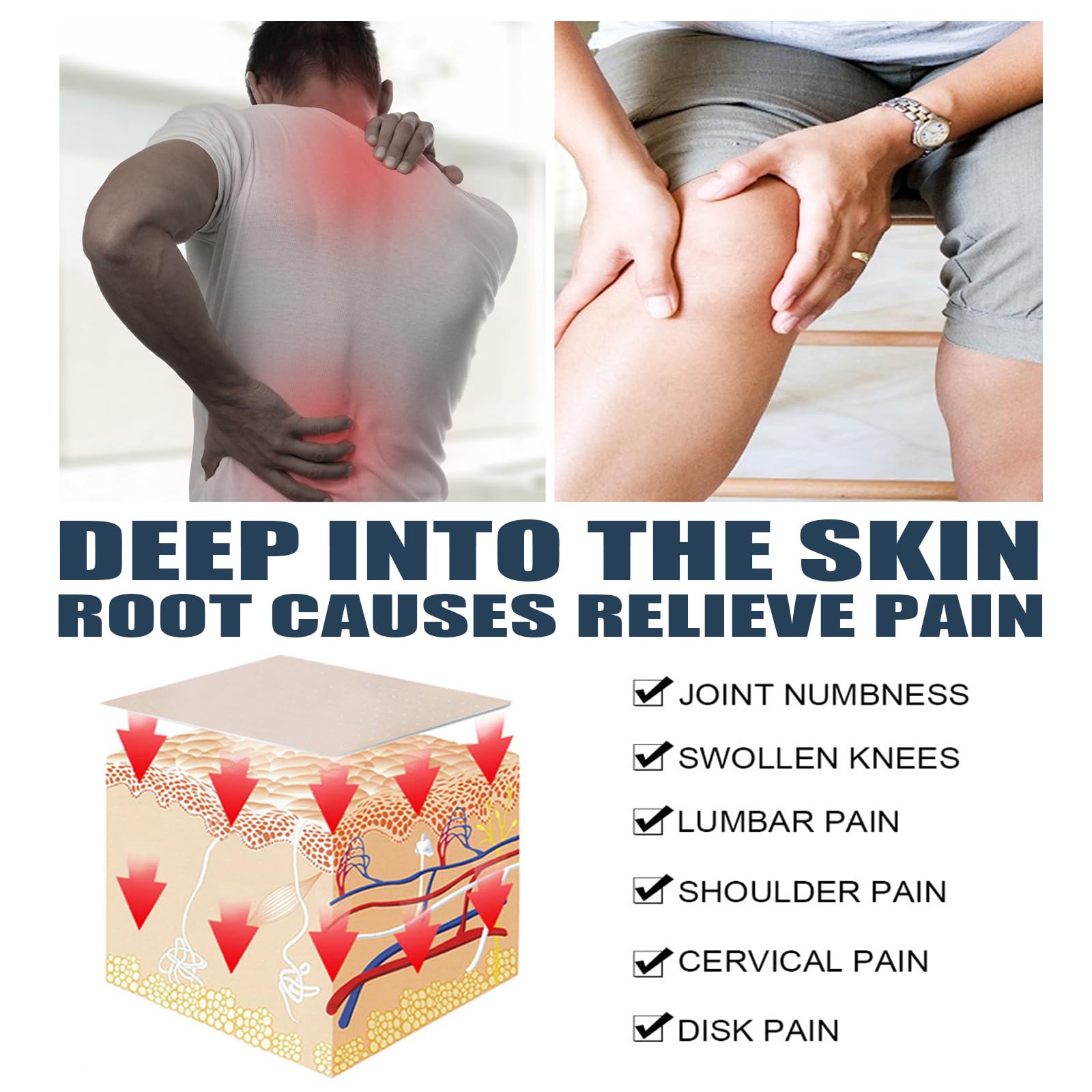 JoanofArc Daily Body Care Balm, warming muscle and joint relief topical balm in a 20g jar, soothing and moisturizing skin.