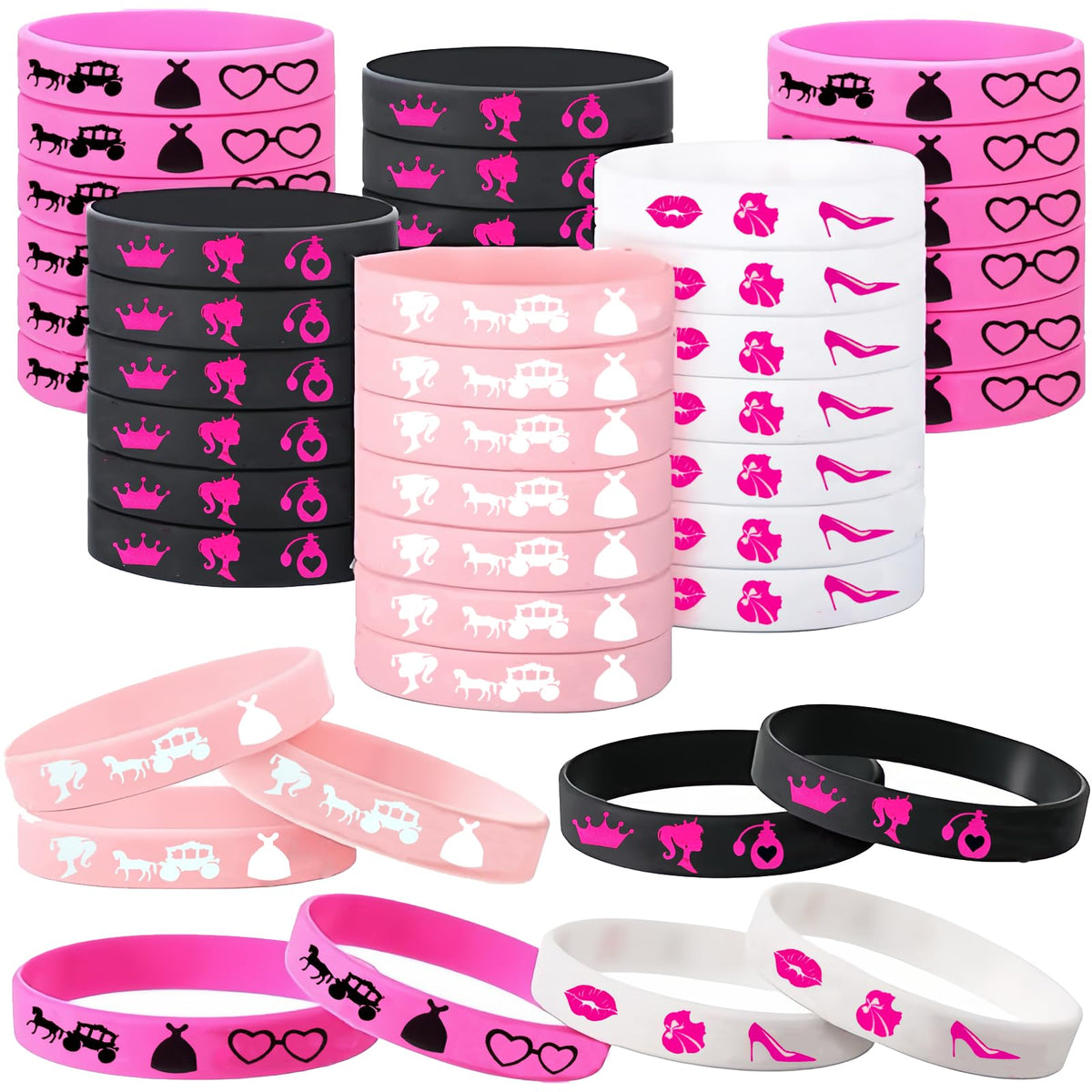 CHSLtmxq 122 PCS Pink Party Favors Toy Goodie Bag Stuffers - CHSLtmxq Official Imagery - 8