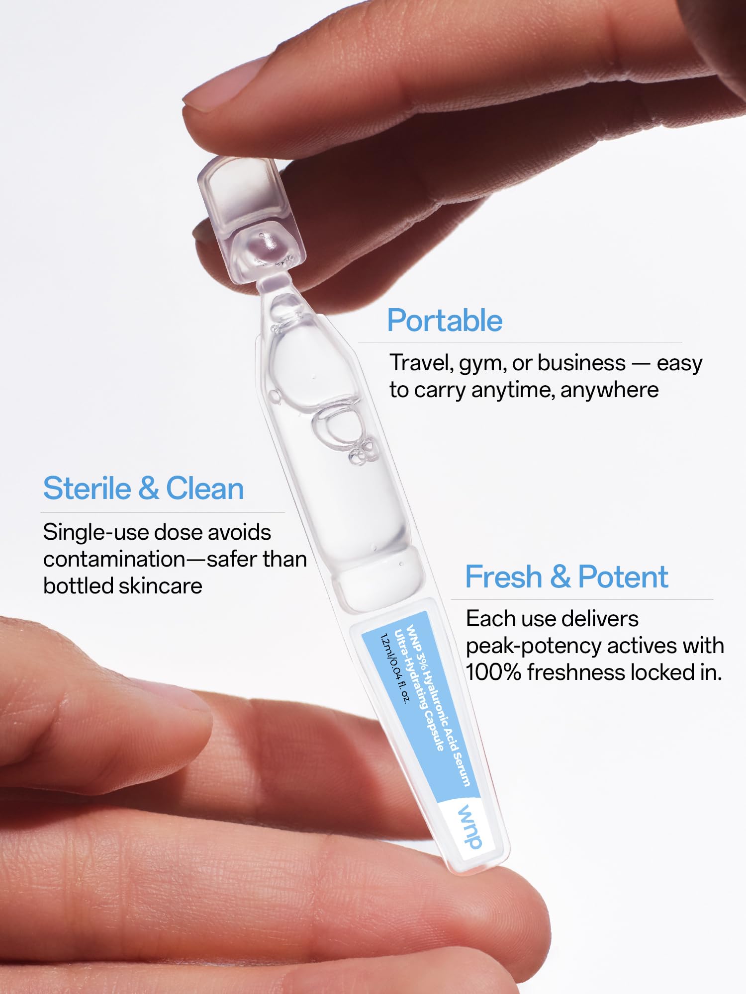 Hydrating Repair Serum Set: 3% Hyaluronic Acid &amp; Collagen, - WNP