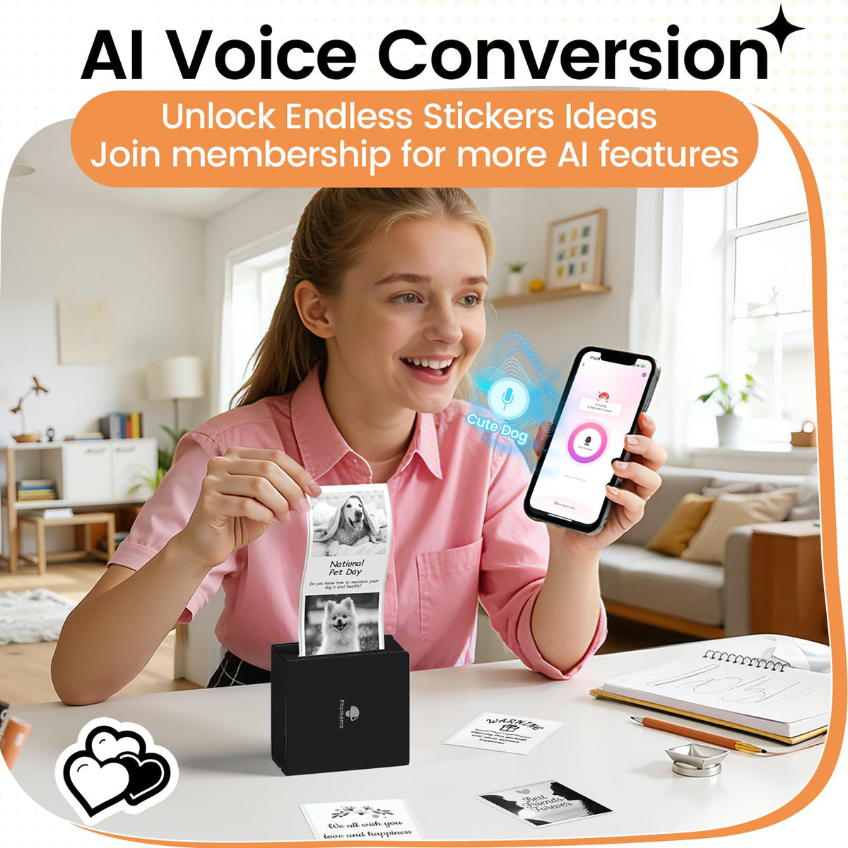 Phomemo Sticker Printer Bluetooth Thermal Mini Printer for - Phomemo Official Imagery - 6