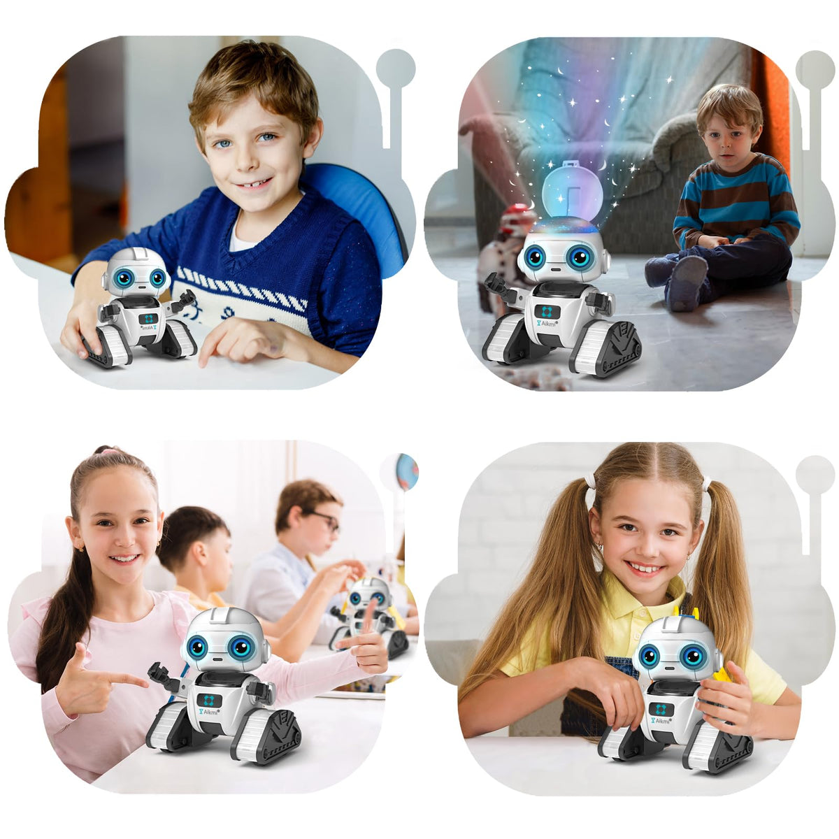 Aikmi Robot Toys for Kids 4 12 RC Robot w Projector Night - Aikmi Official Imagery - 6