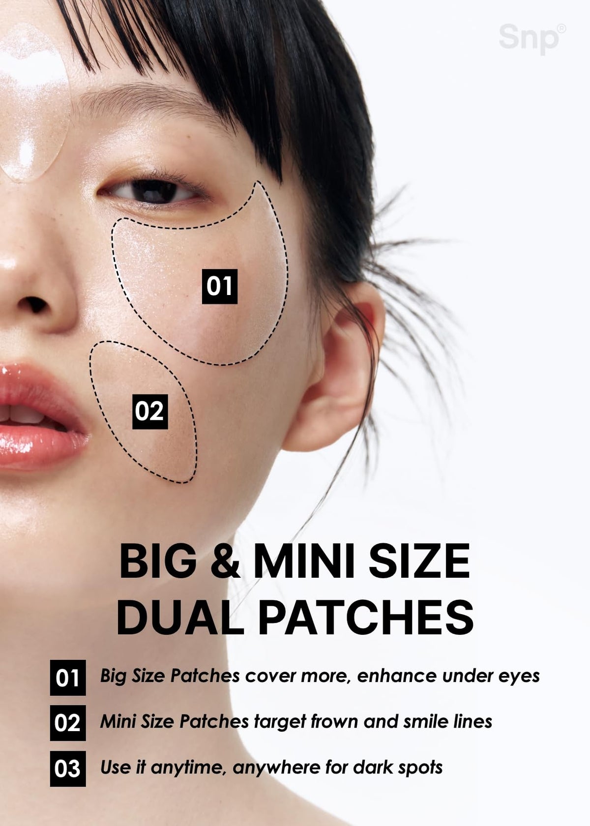 SNP 99 Glutathione Niacinamide B3 Eye Patch - SNP Official Imagery - 6