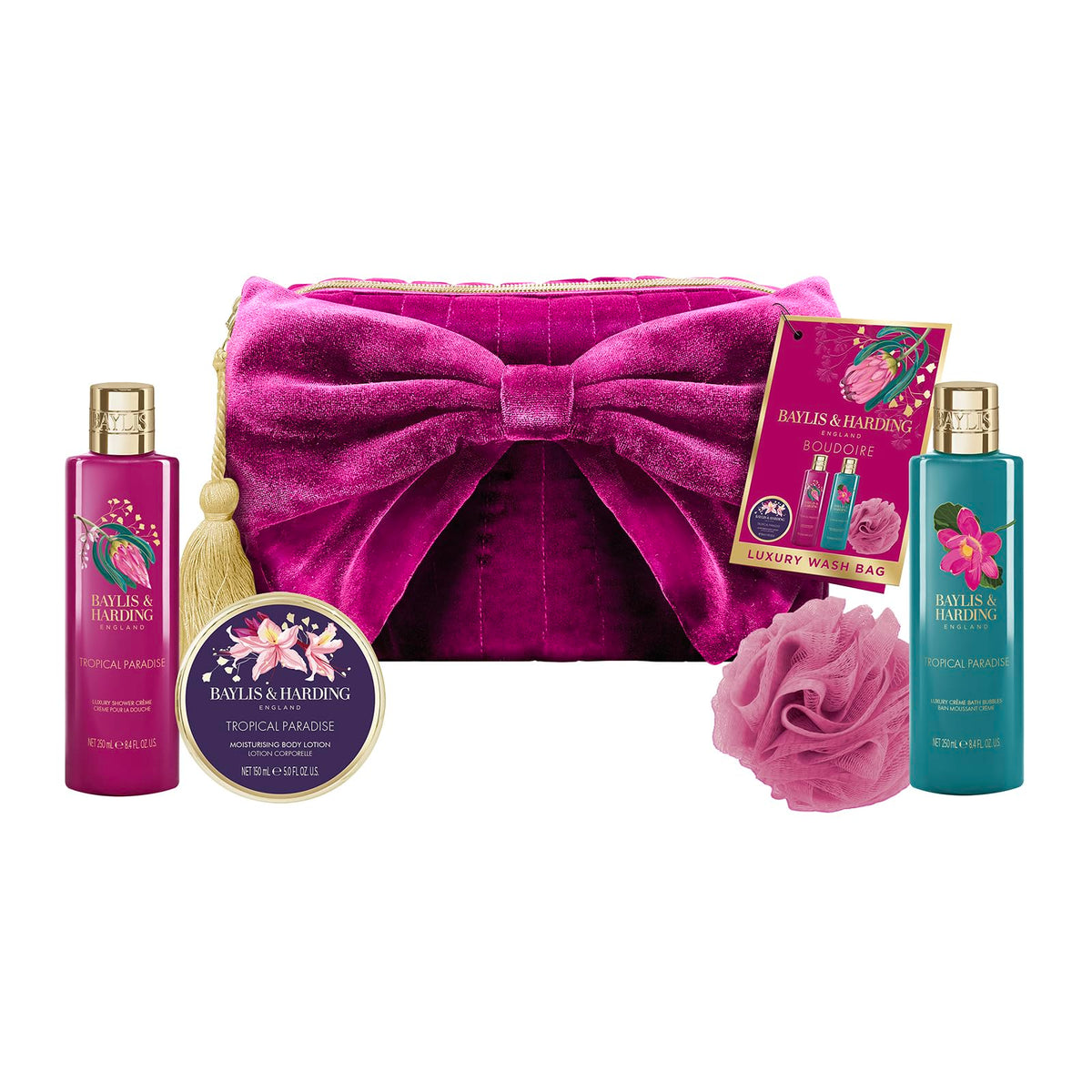 Baylis Harding Boudoire Luxury Bow Wash Bag Gift Set for - Baylis & Harding Official Imagery - 2