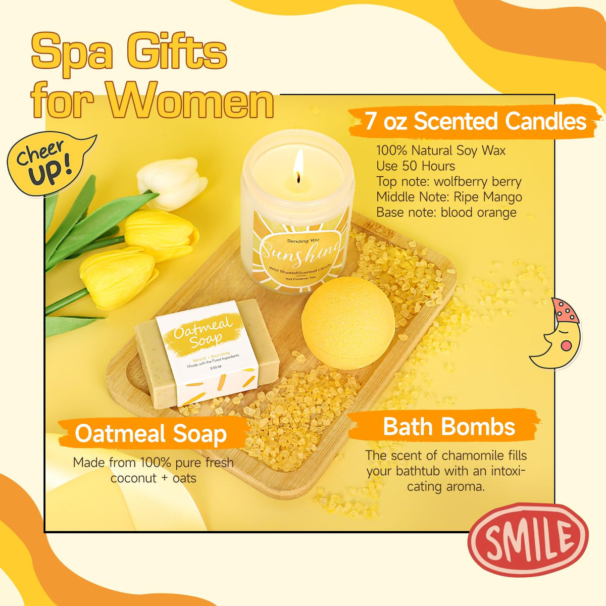 Gift Baskets for Women 10pcs Unique Birthday Gifts for Women - Suhctuptx Official Imagery - 8