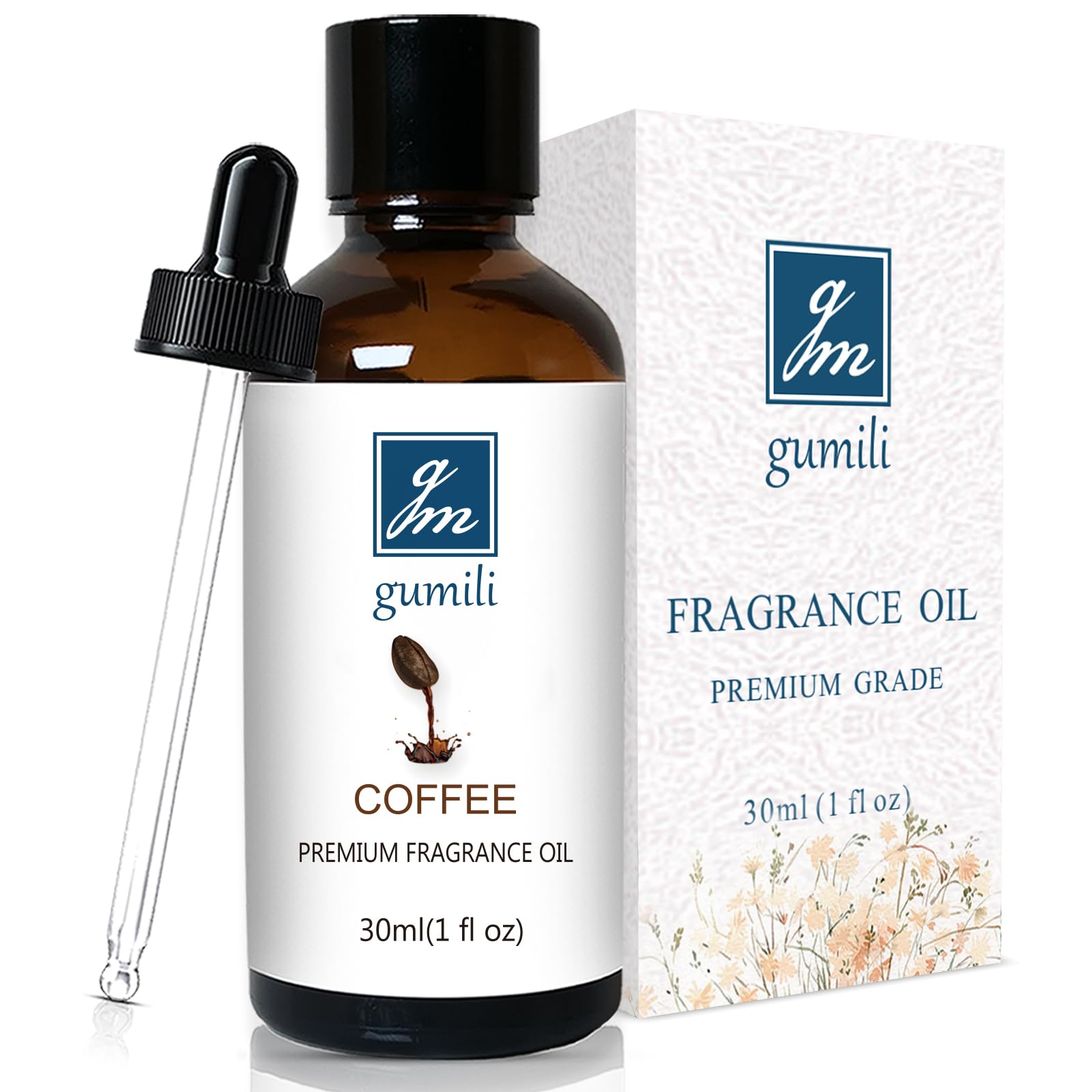 GM Gumili Coffee Fragrance Oil, Perfume Oil for Diffuser, 1 Oz - Product Imagery
