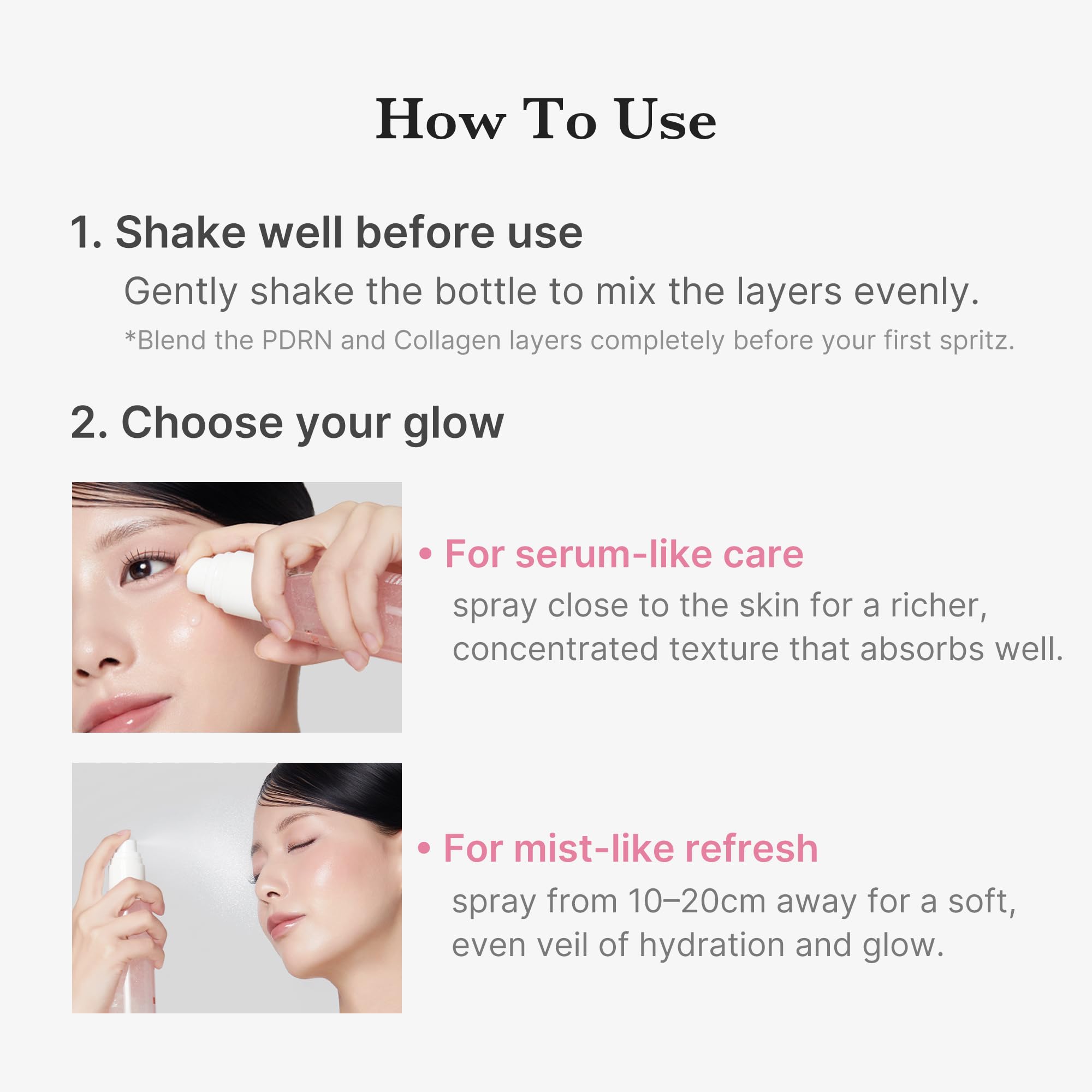 medicube Jelly Mist Serum with Pink PDRN Collagen, 3.38 fl.oz - medicube Official Product View 8
