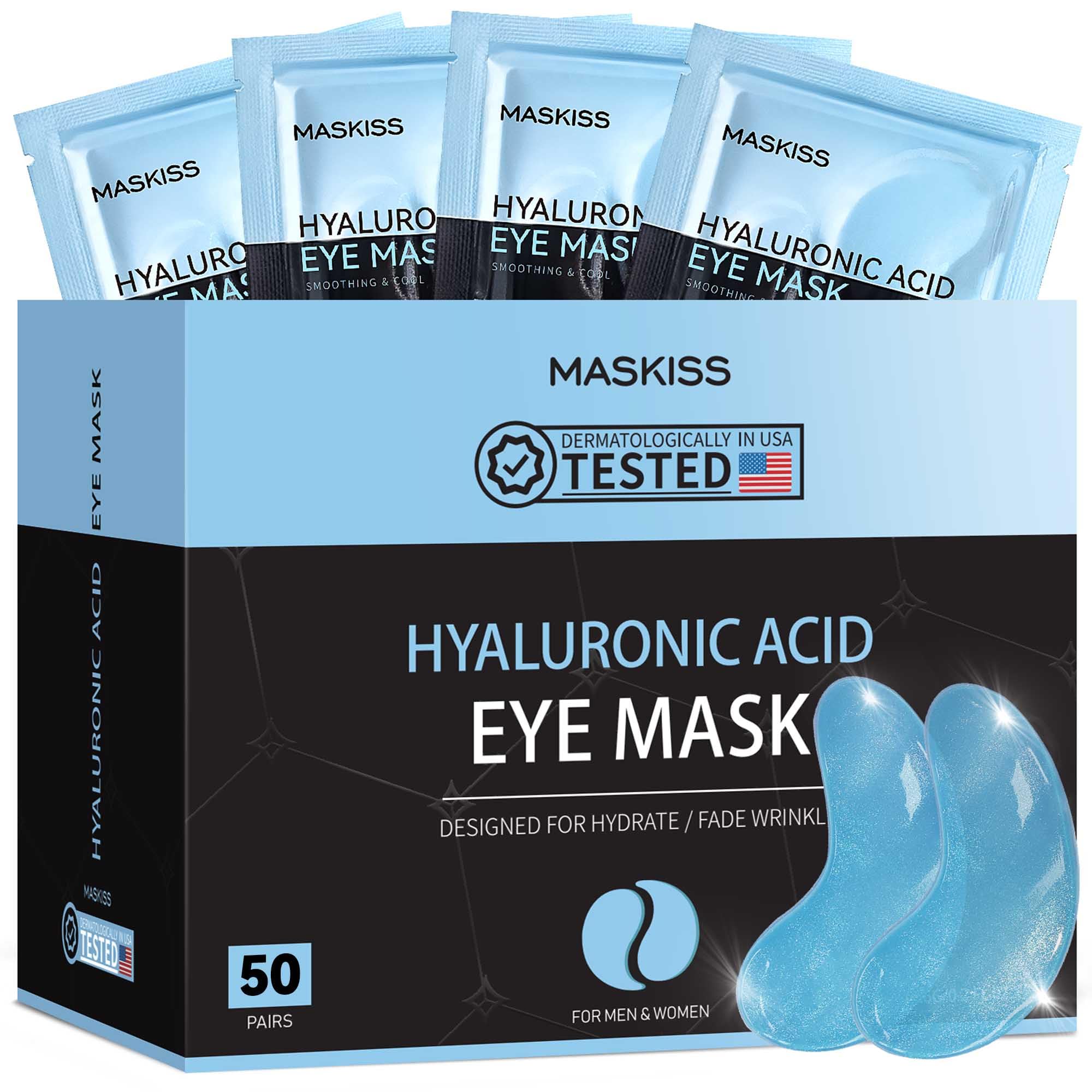 Maskiss 24k Gold Under Eye Patches (50 Pairs), eye mask, - Maskiss