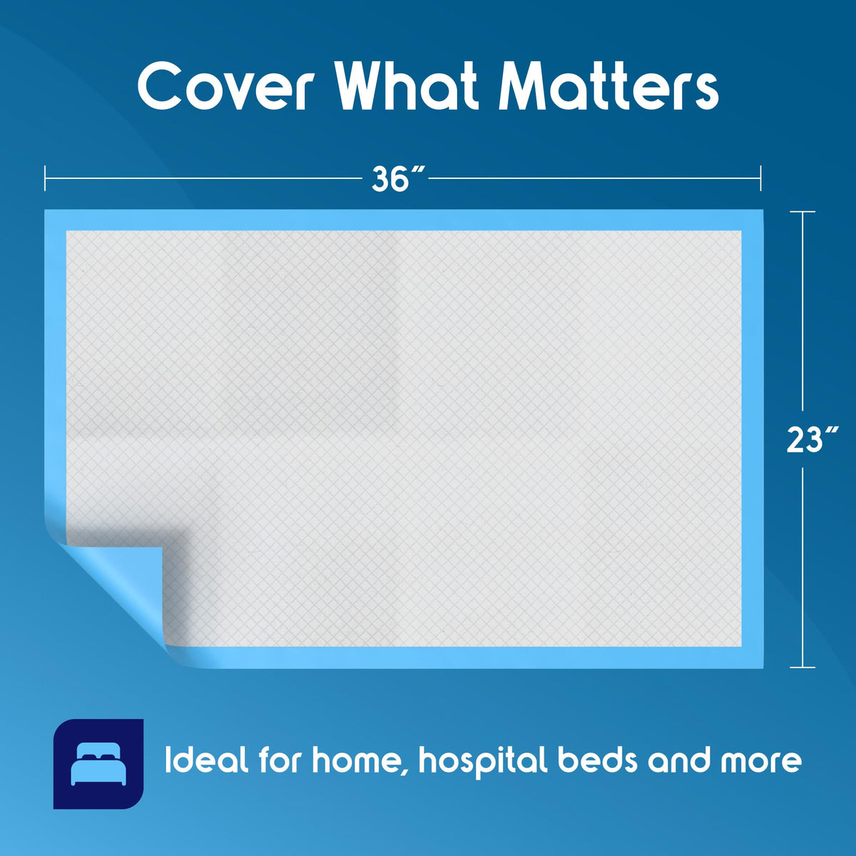 Inspire Medical Bed Linens Disposable Underpads 23 x 36 - Inspire Official Imagery - 3