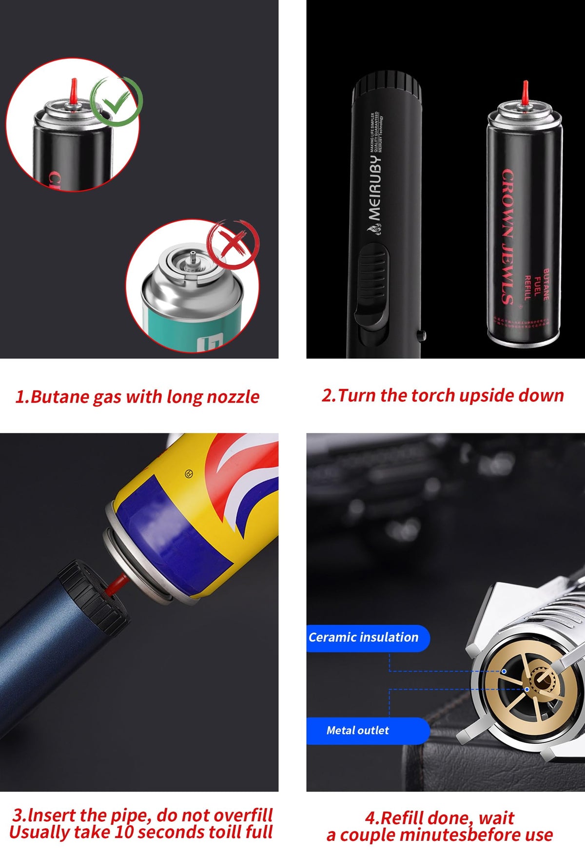 Gifts for Men Dad Adults Lightsaber Torch Lighter Flame - MEIRUBY Official Imagery - 4