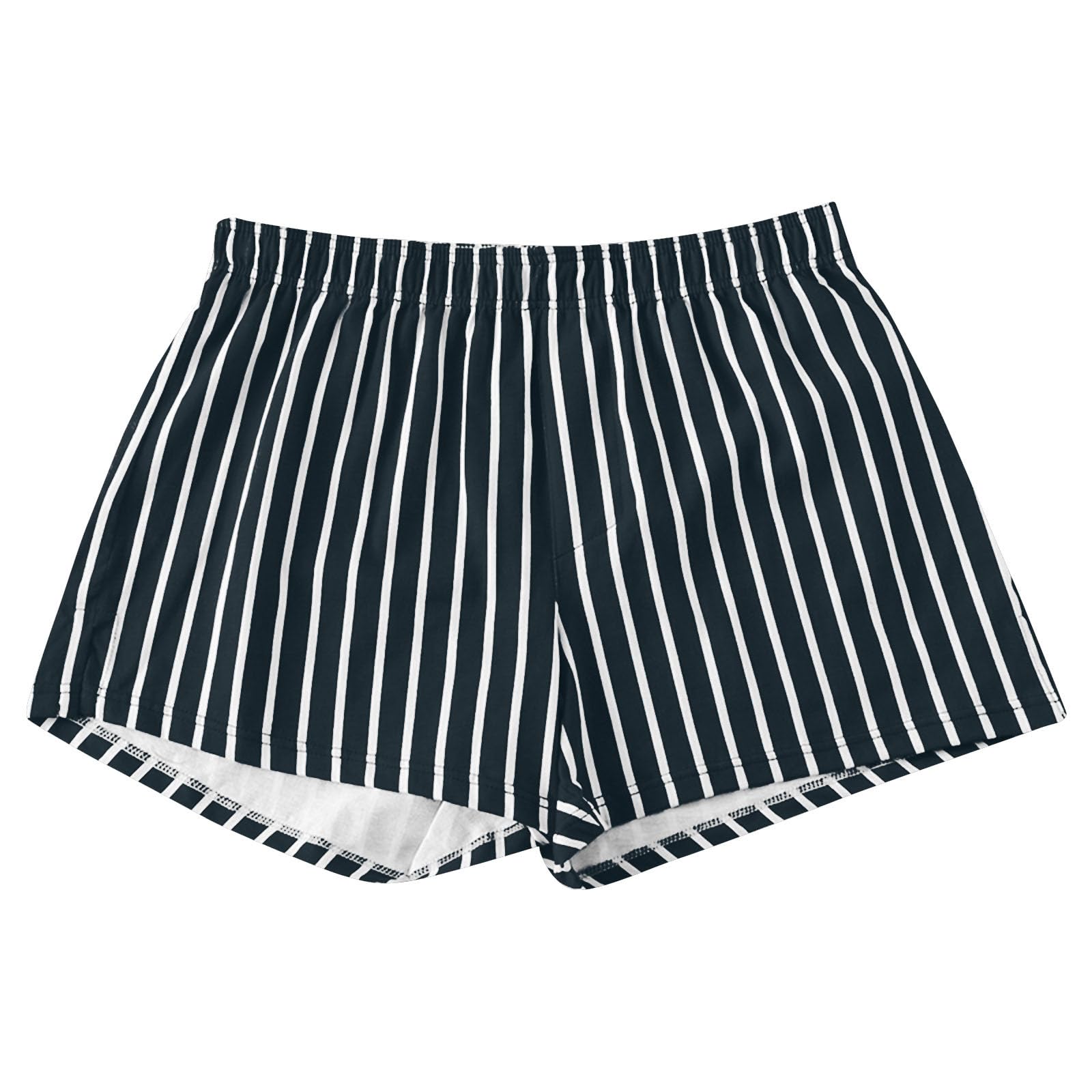Striped Cotton Underwear for Men Casual Loose Fit Boxer Briefs Soft Co - View 7