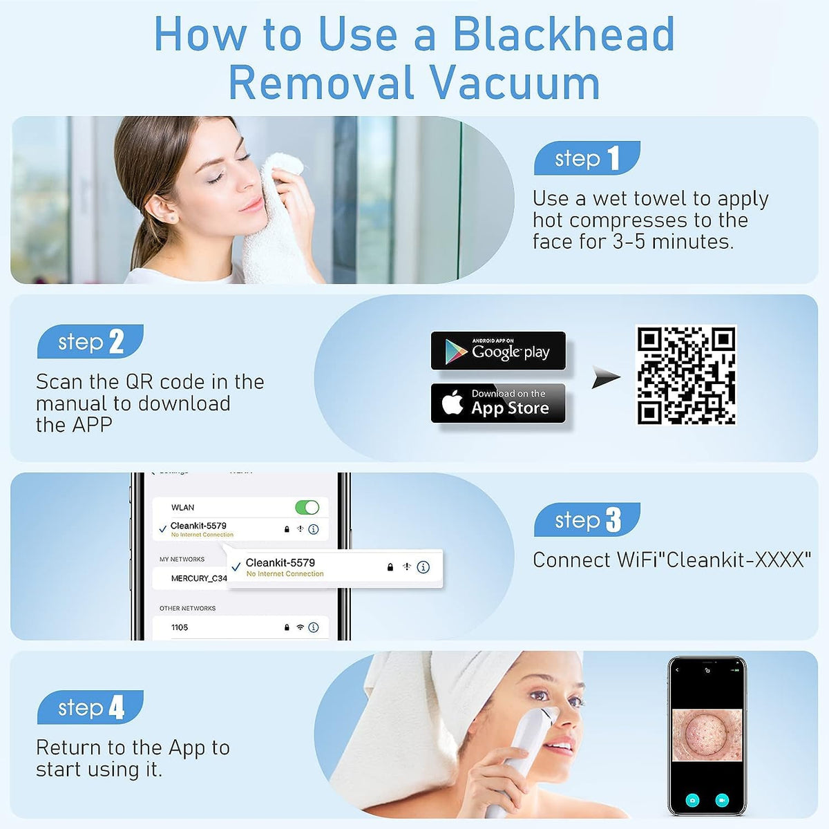 Blackhead Remover Vacuum USB Interface Type Pore Vacuum - Ottleba Official Imagery - 7