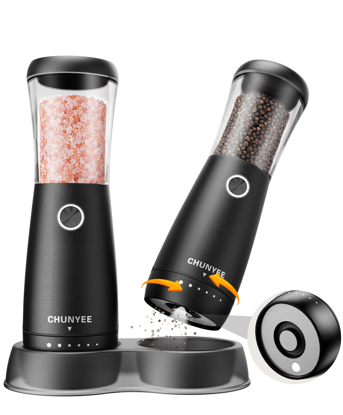 Electric Salt and Pepper Grinder Set - Chunyee Official Imagery - 1