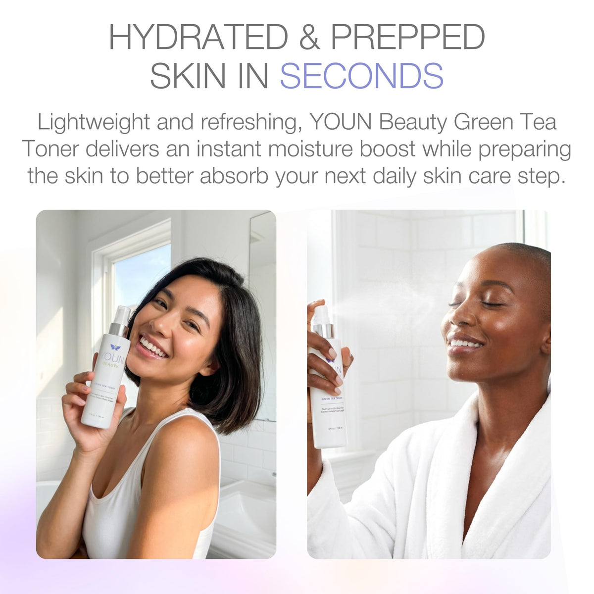 YOUN Beauty Green Tea Toner Face Mist Spray - YOUN Beauty Official Imagery - 7