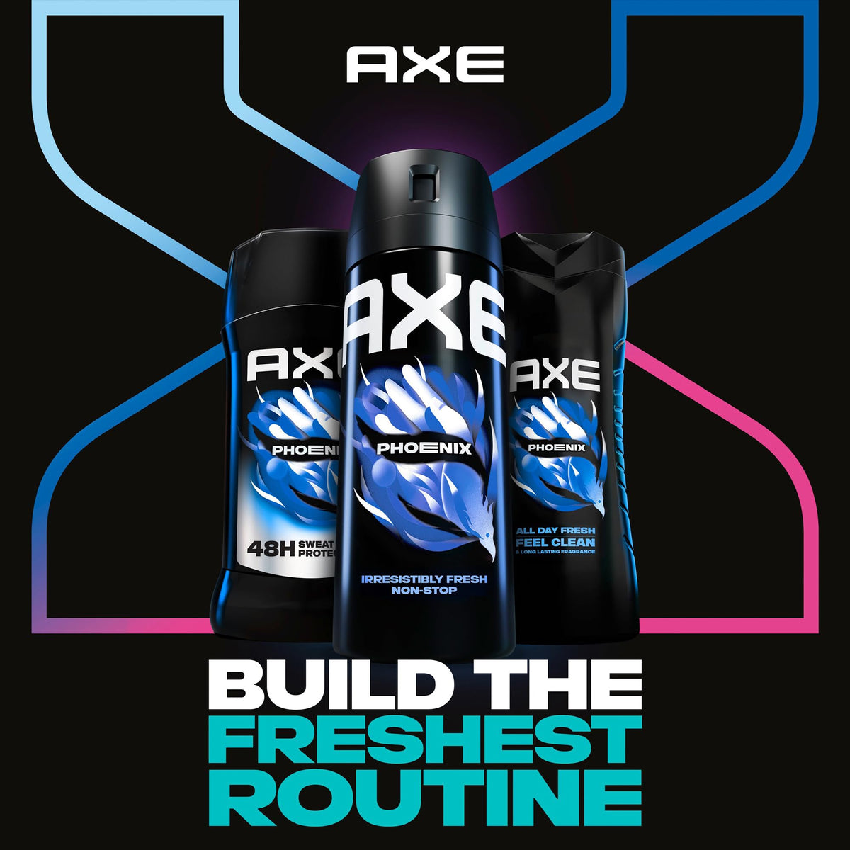 AXE Phoenix Men s Body Care Set Body Wash Antiperspirant - AXE Official Imagery - 8