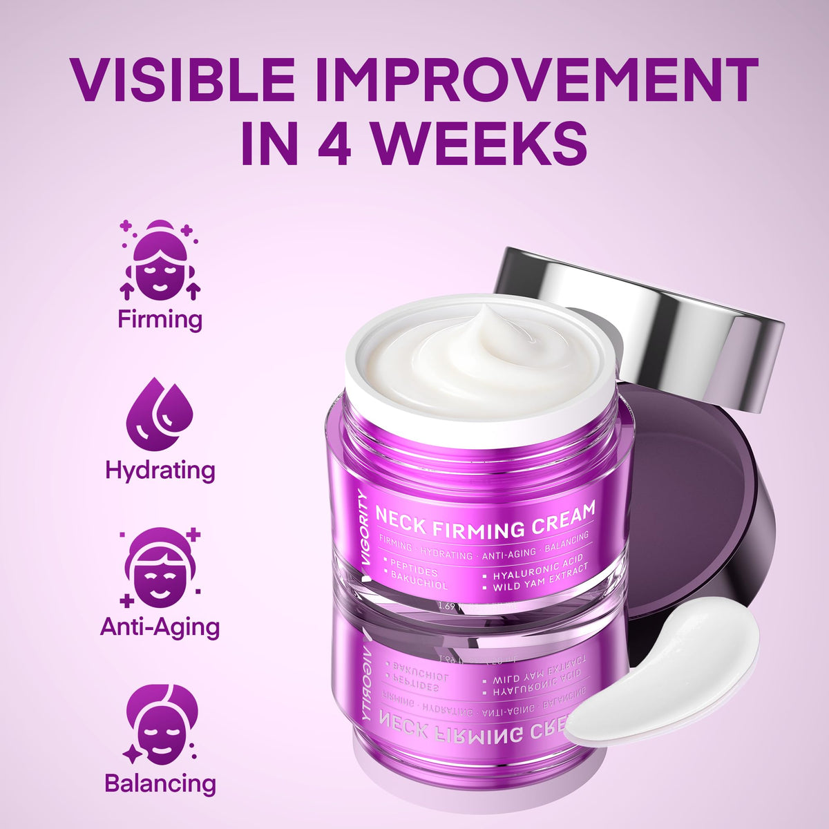 Vigority Korean Neck Firming Cream with Centella Asiatica - Vigority Official Imagery - 8