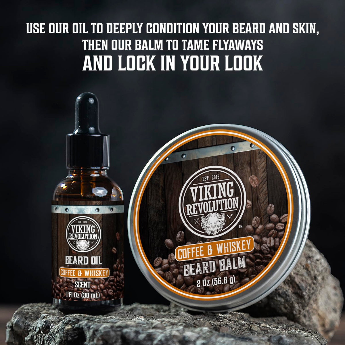 Viking Revolution Beard Conditioning Kit CoffeeWhiskey 5 - Viking Revolution Official Imagery - 4