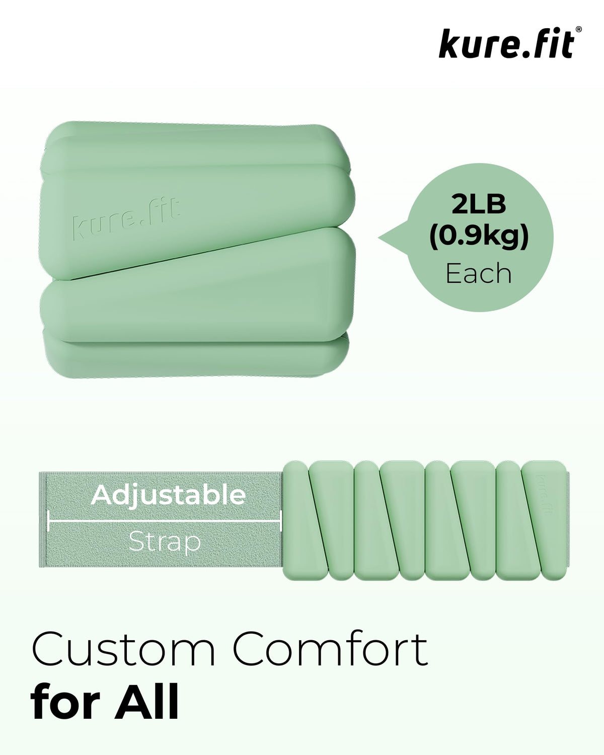 Pilates Wrist Ankle Weights - kure.fit Official Imagery - 8