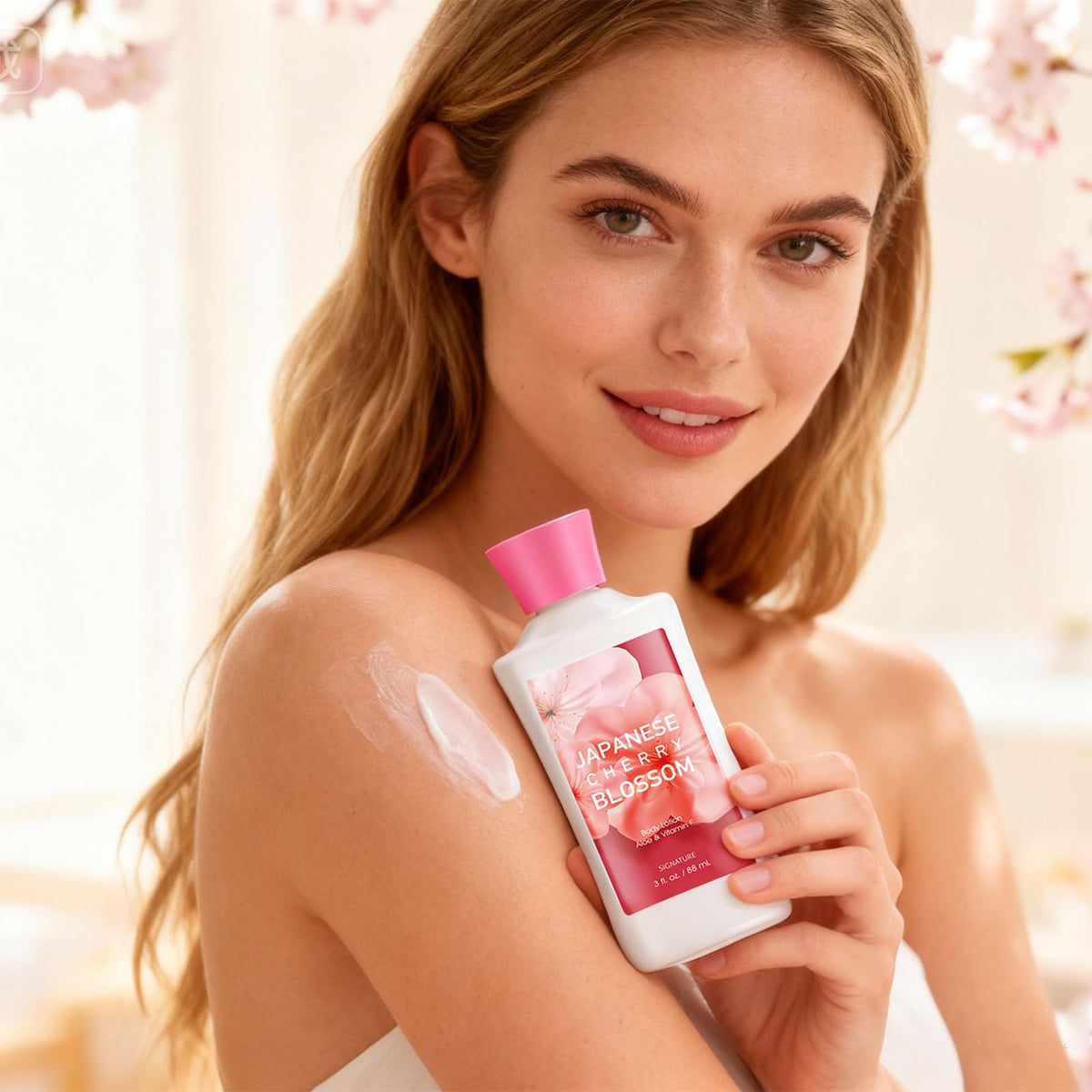 Japanese Cherry Blossom Bath Set for Women Shower Gel Lotion - Premium Selection Official Imagery - 4
