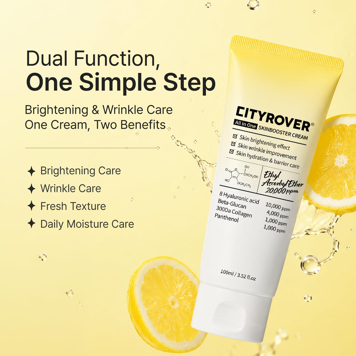 CITYROVER Skin Booster Cream with Vitamin C 8 Hyaluronic - bonkorea Official Imagery - 3