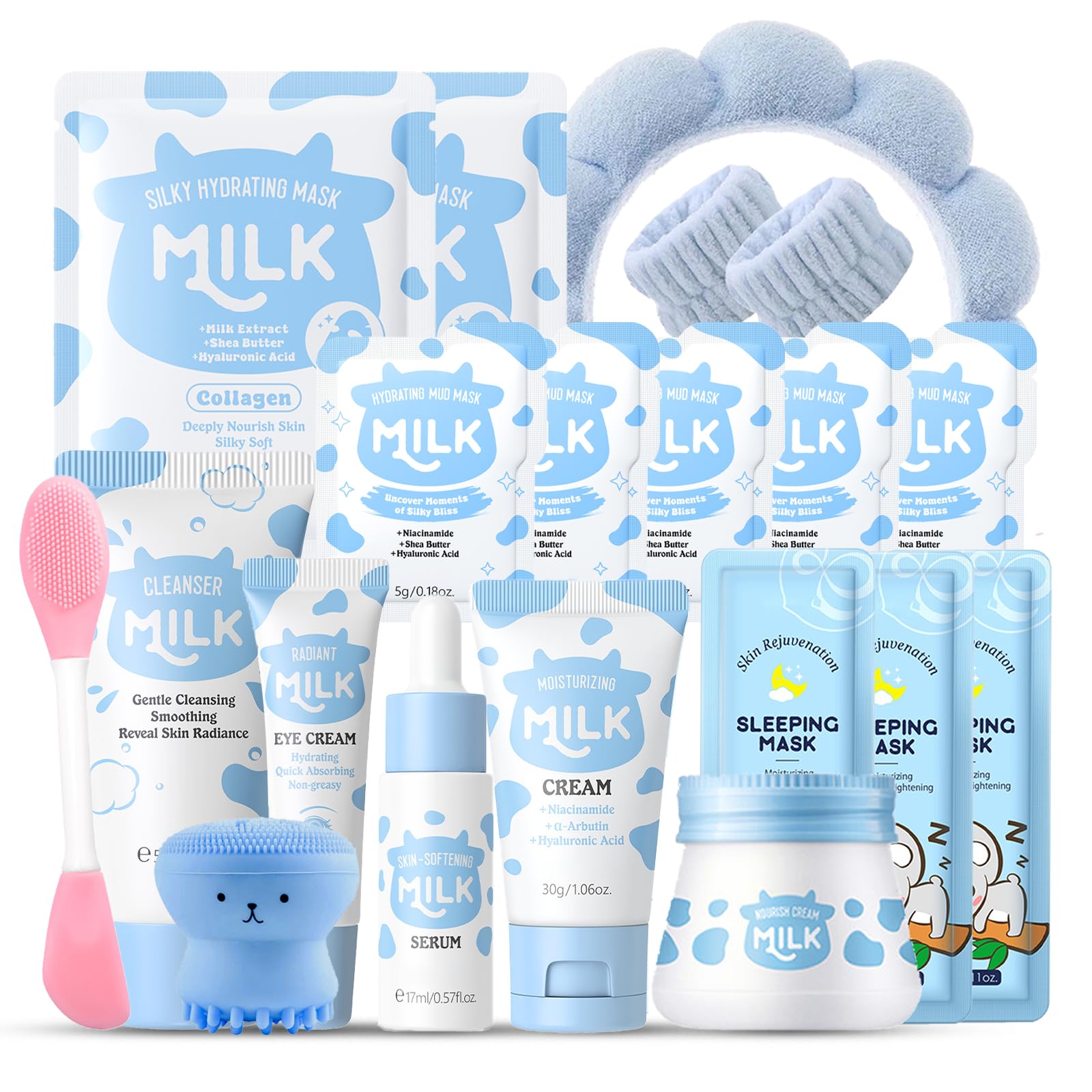 Milk Kids Skincare Sets for Girls 8-10 Birthday Christmas Gifts - Product Imagery