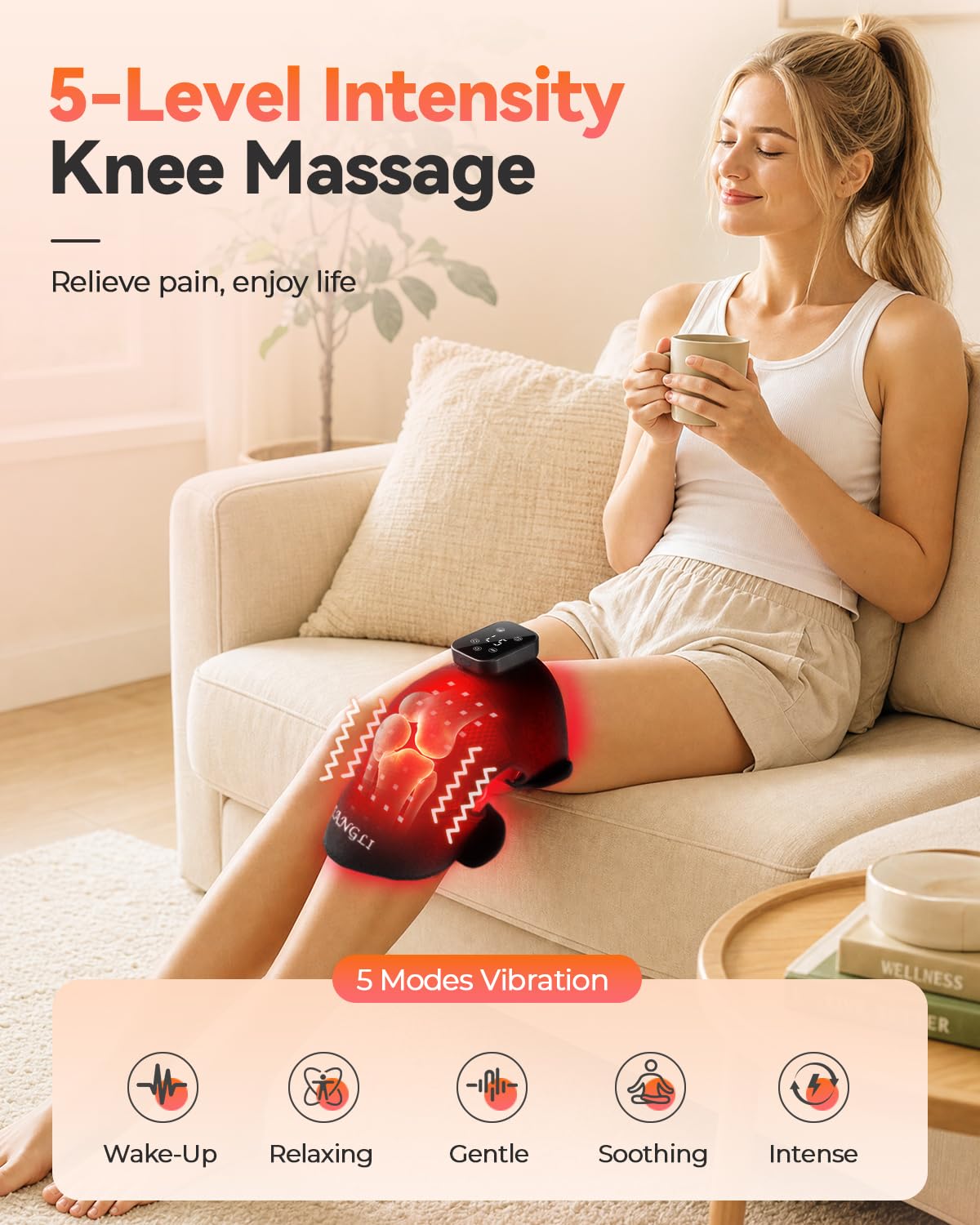 Feangli Red Light Therapy Knee Massager | Pain Relief