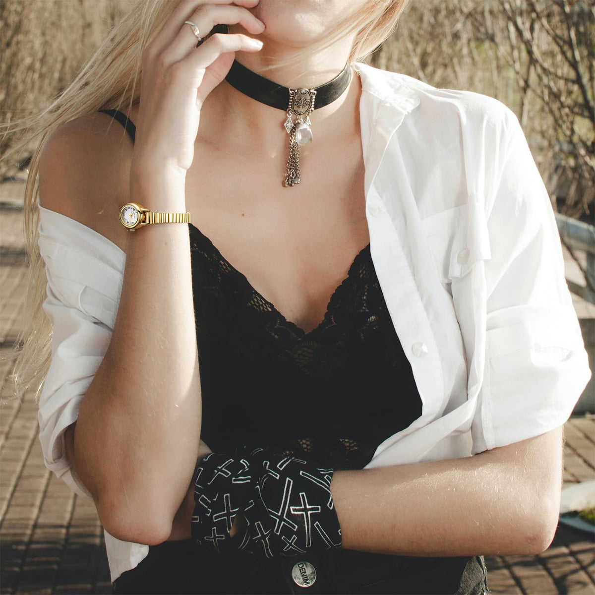 Diaofendi 3 Sizes Small Gold Watches for Women - Diaofendi Official Imagery - 7