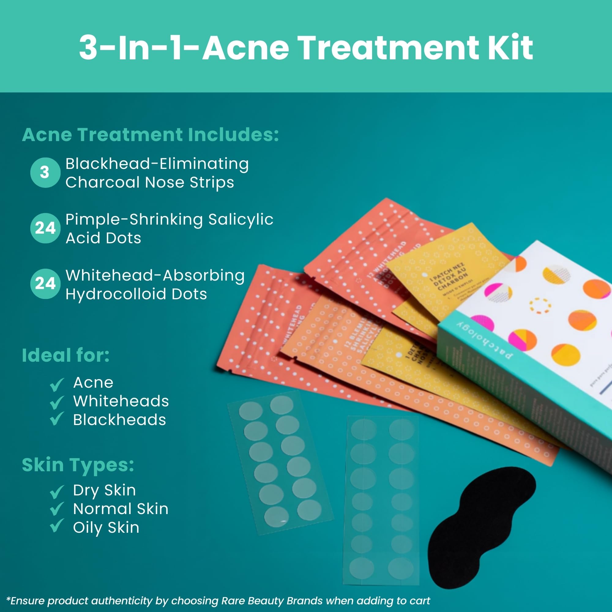 Patchology Breakout 3 in 1 Acne Pimple Patch Kit 3 Nose - Patchology Official Imagery - 5