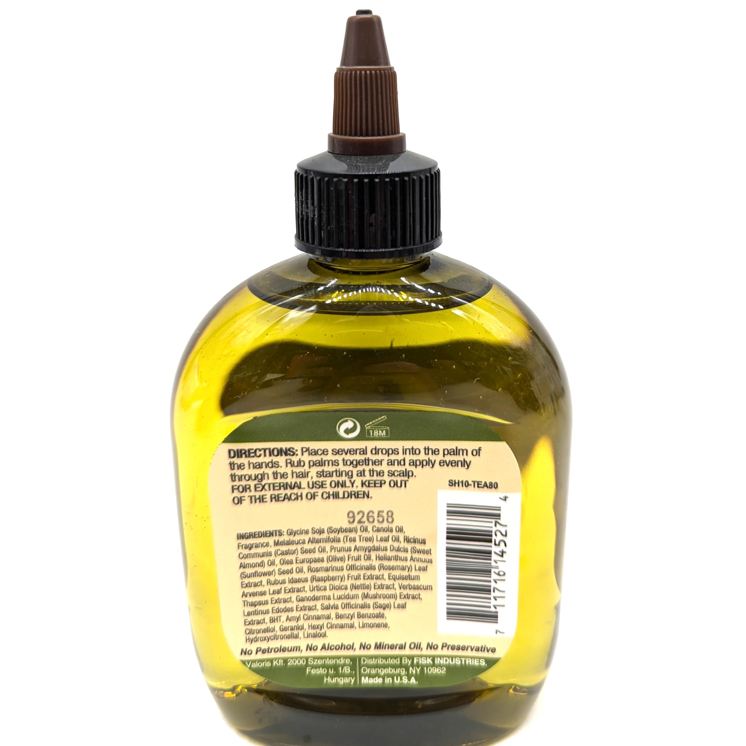 Difeel Tea Tree Hair Oil Blend 7.1 Ounces - Lightweight Hair and Scalp Treatment f - Difeel Official Product View 3