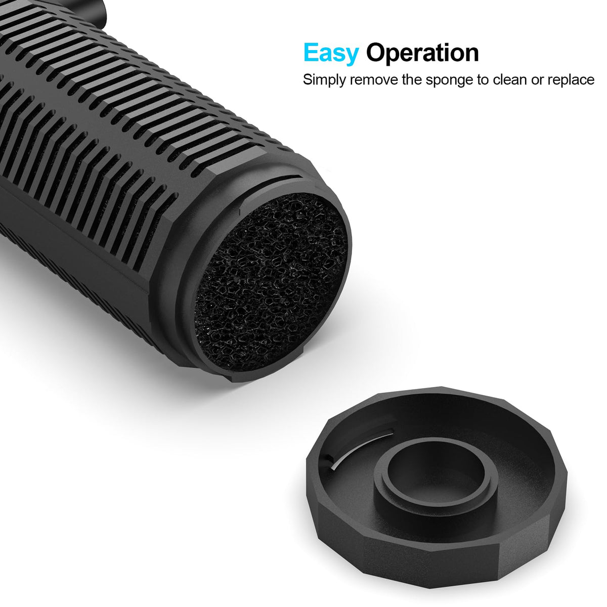 400GPH 4 in 1 Aquarium Filter 30 100 Gallon Quiet Fish Tank - OQTTNEO Official Imagery - 7