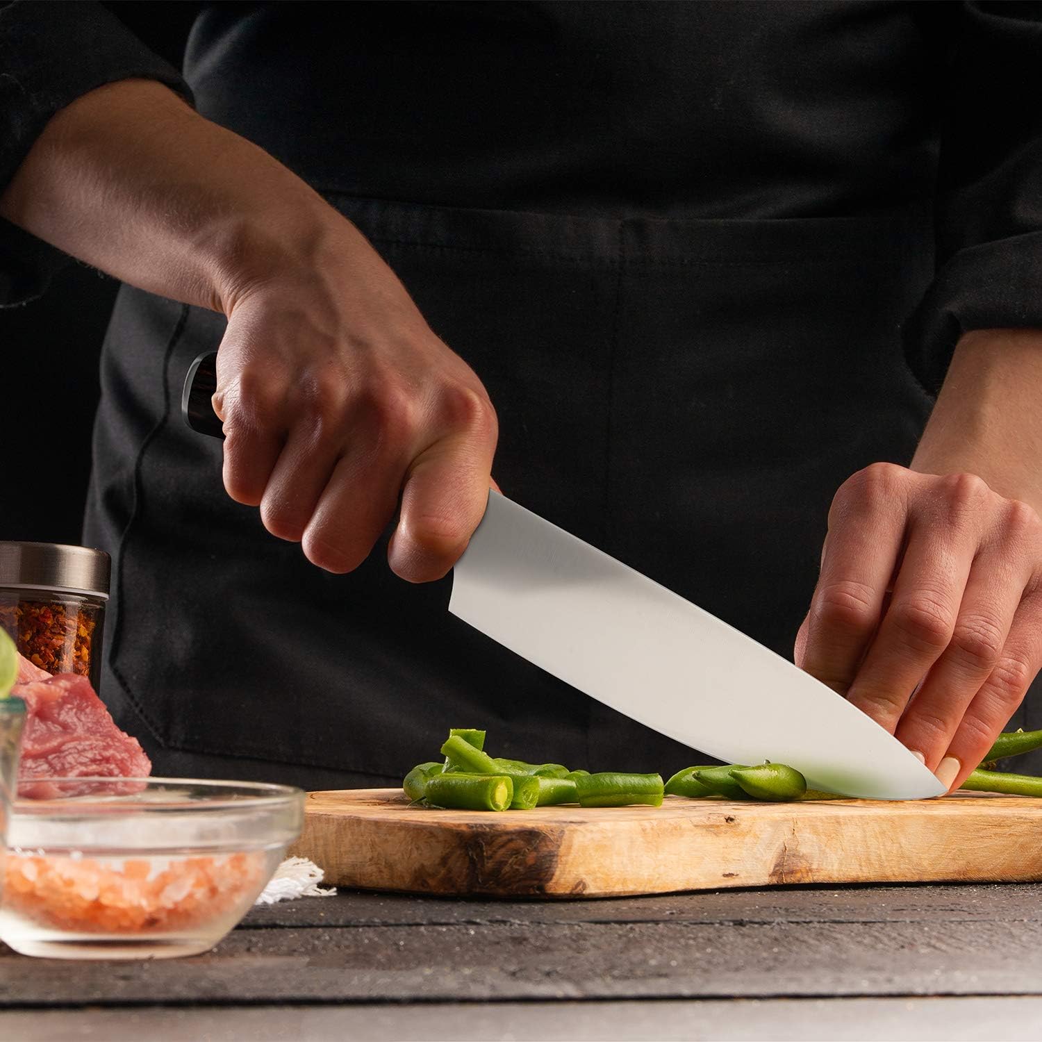 imarku Japanese Chef Knife-Sharp Kitchen Knife 8 Inch, Gift for M by imarku - Angle View 2
