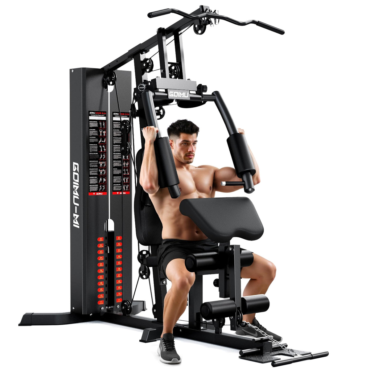 Home Gym M1 Workout Station with 140LBS Weight Stack - Goimu Official Imagery - 1