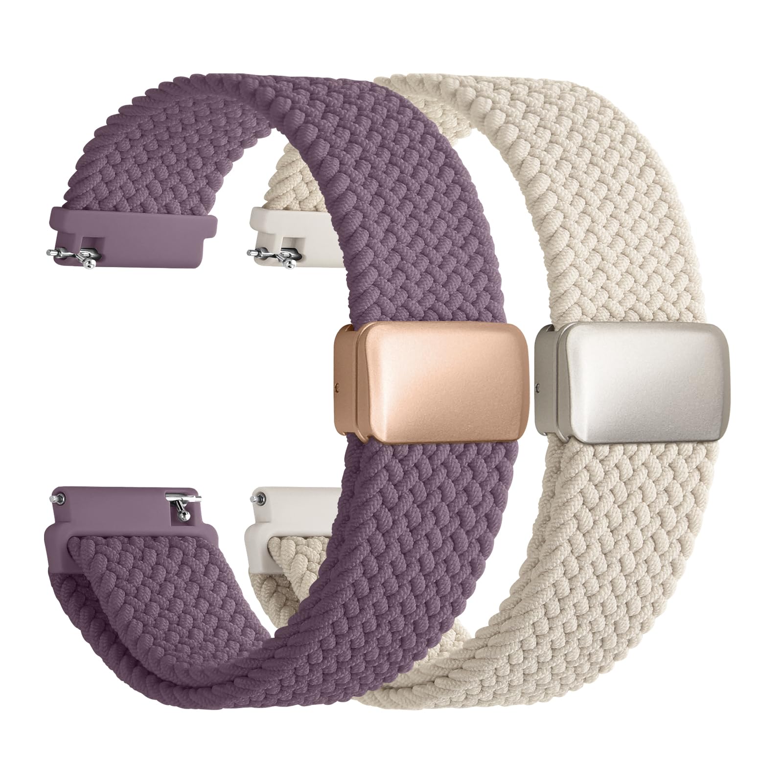 Fullmosa 20mm Magnetic Quick Release Nylon Watch Bands for - Product Imagery