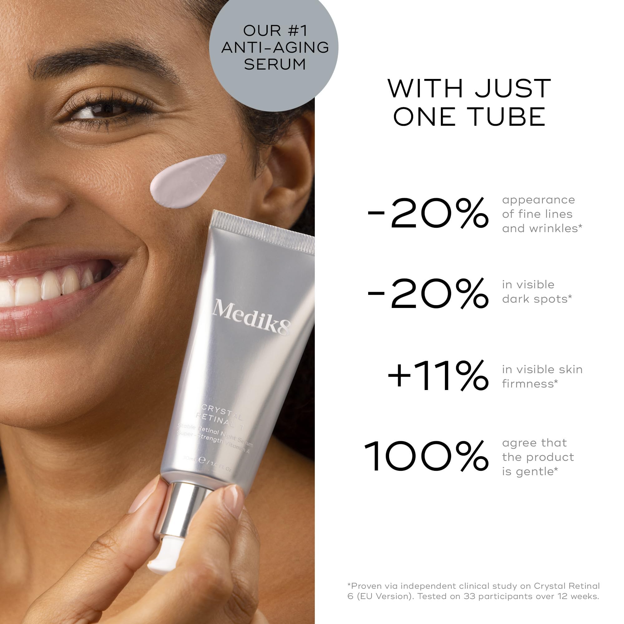 Medik8 Crystal Retinal 1 - Firming & Advanced Skin Retinaldehyde - Medik8 Official Product View 4