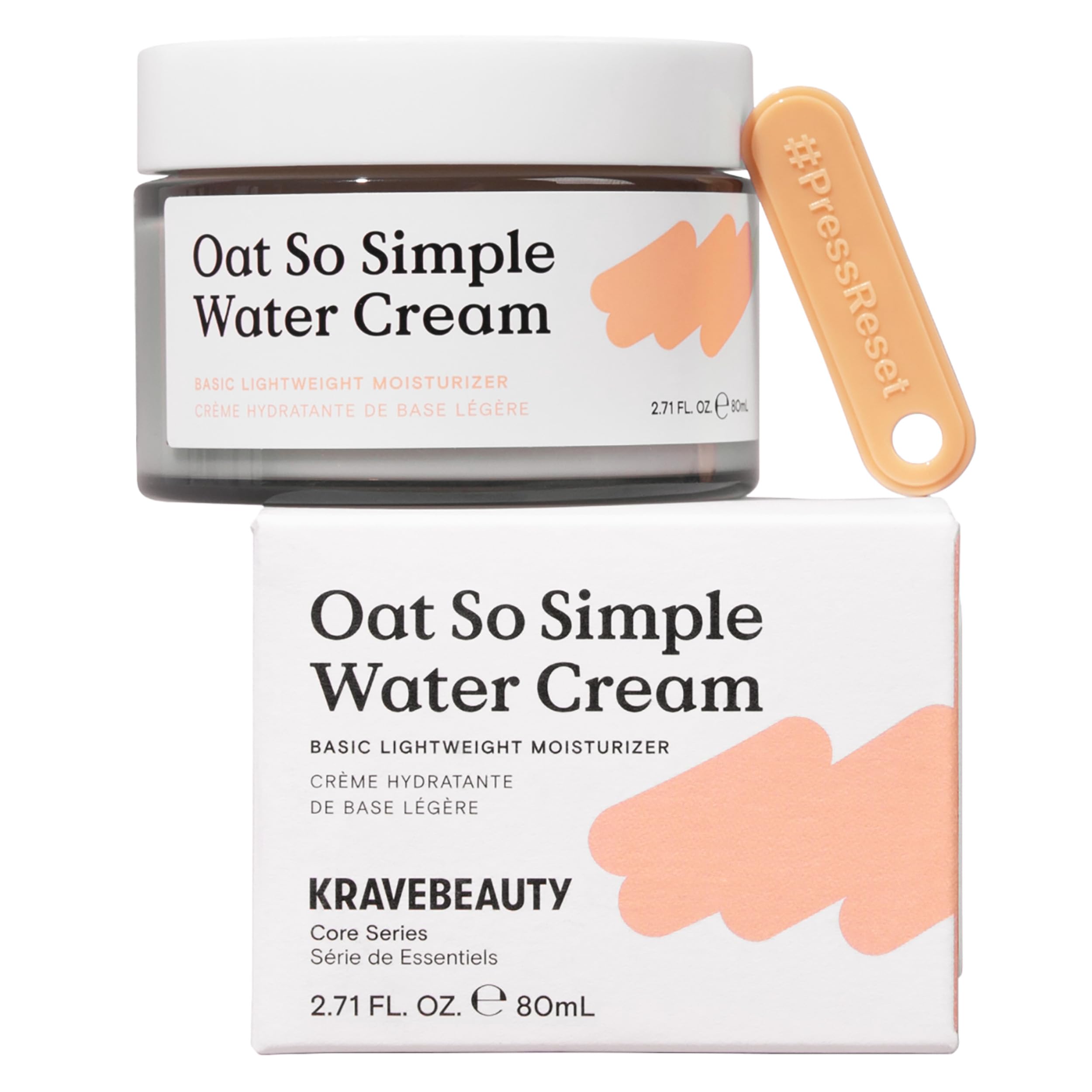 KraveBeauty Oat So Simple Water Cream for Dry, Sensitive Skin, - Product Imagery