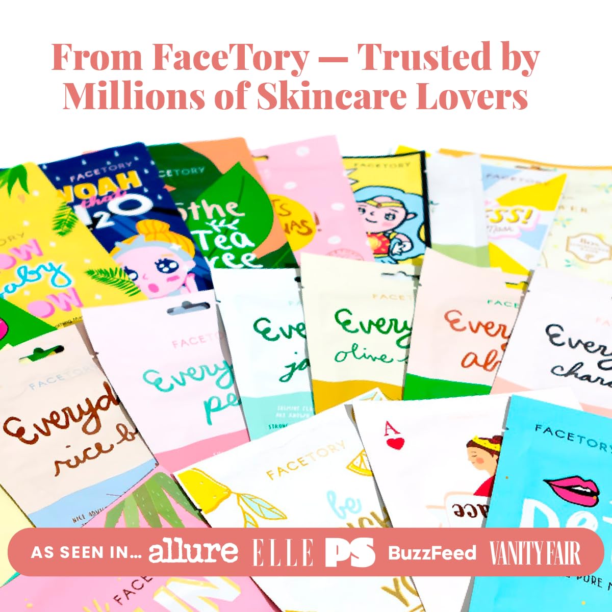 FACETORY 12 Day Korean Face Mask Gift Set Hydrating Soothing - FACETORY Official Imagery - 7