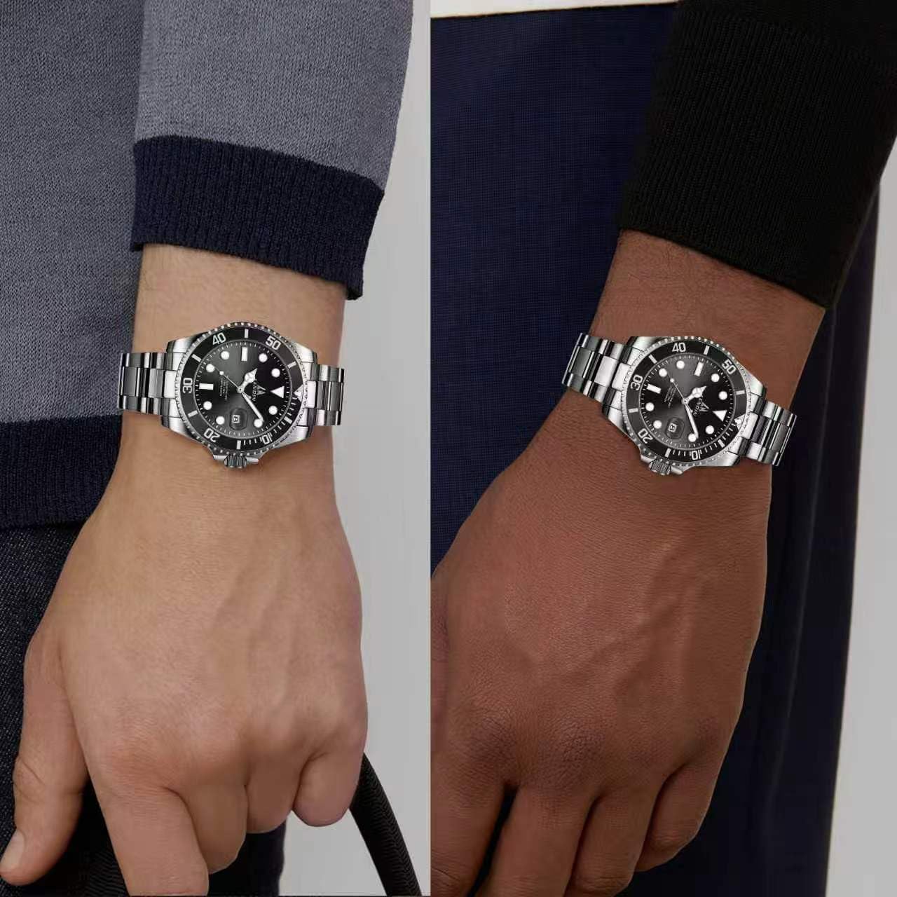 LN LENQIN Mens Watches Stainless Steel Waterproof Watch for Men - View 4