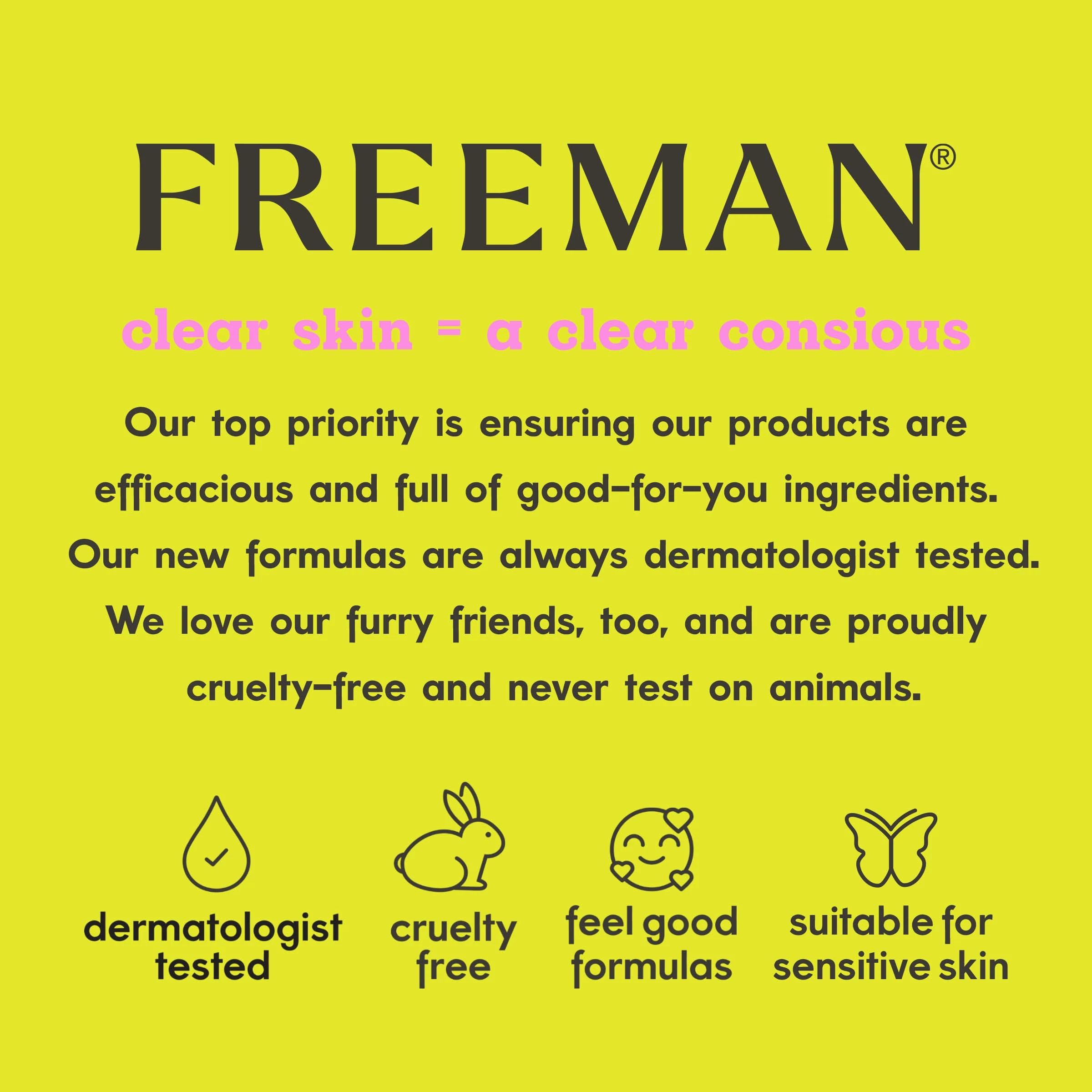 Freeman Exotic Blends French Pink Clay Peel Off Face Mask, 6 fl - Freeman