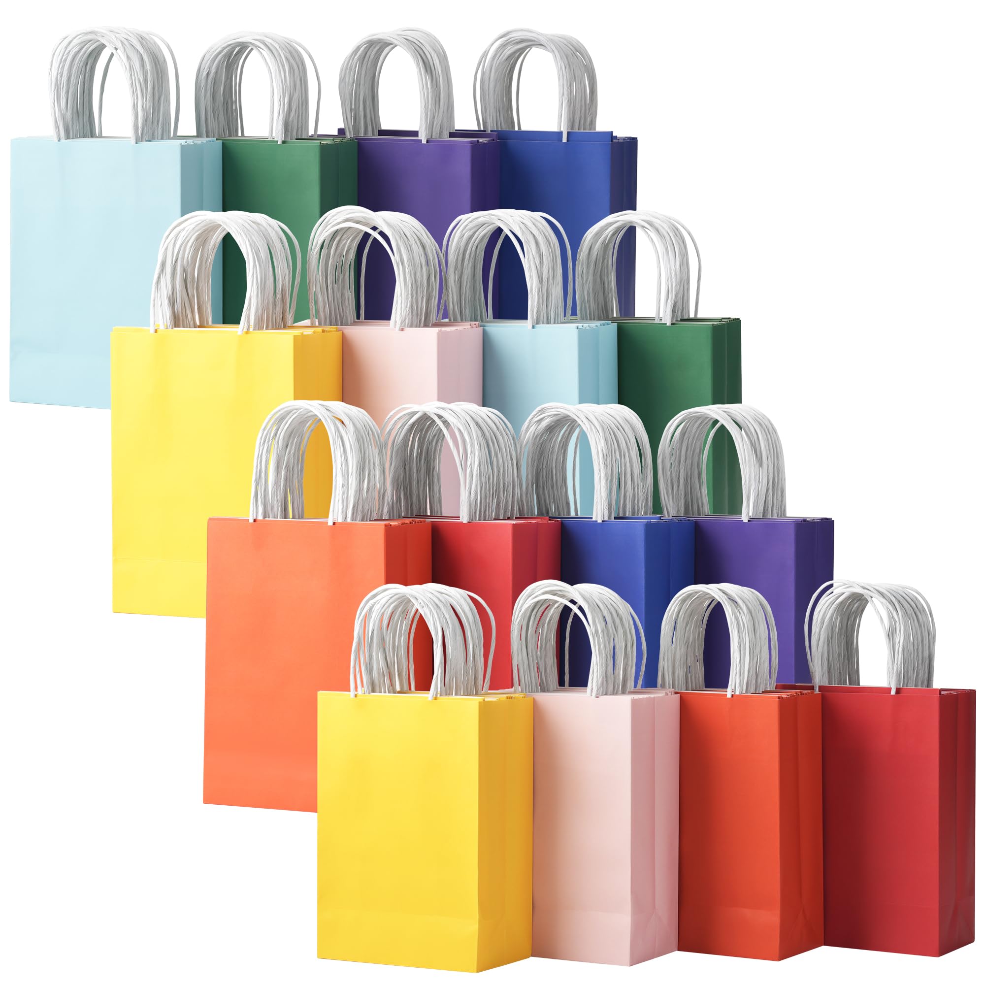 32 Pack Paper Gift Bags with Handles, 5.8"×3.2"×8.25" Party - Product Imagery