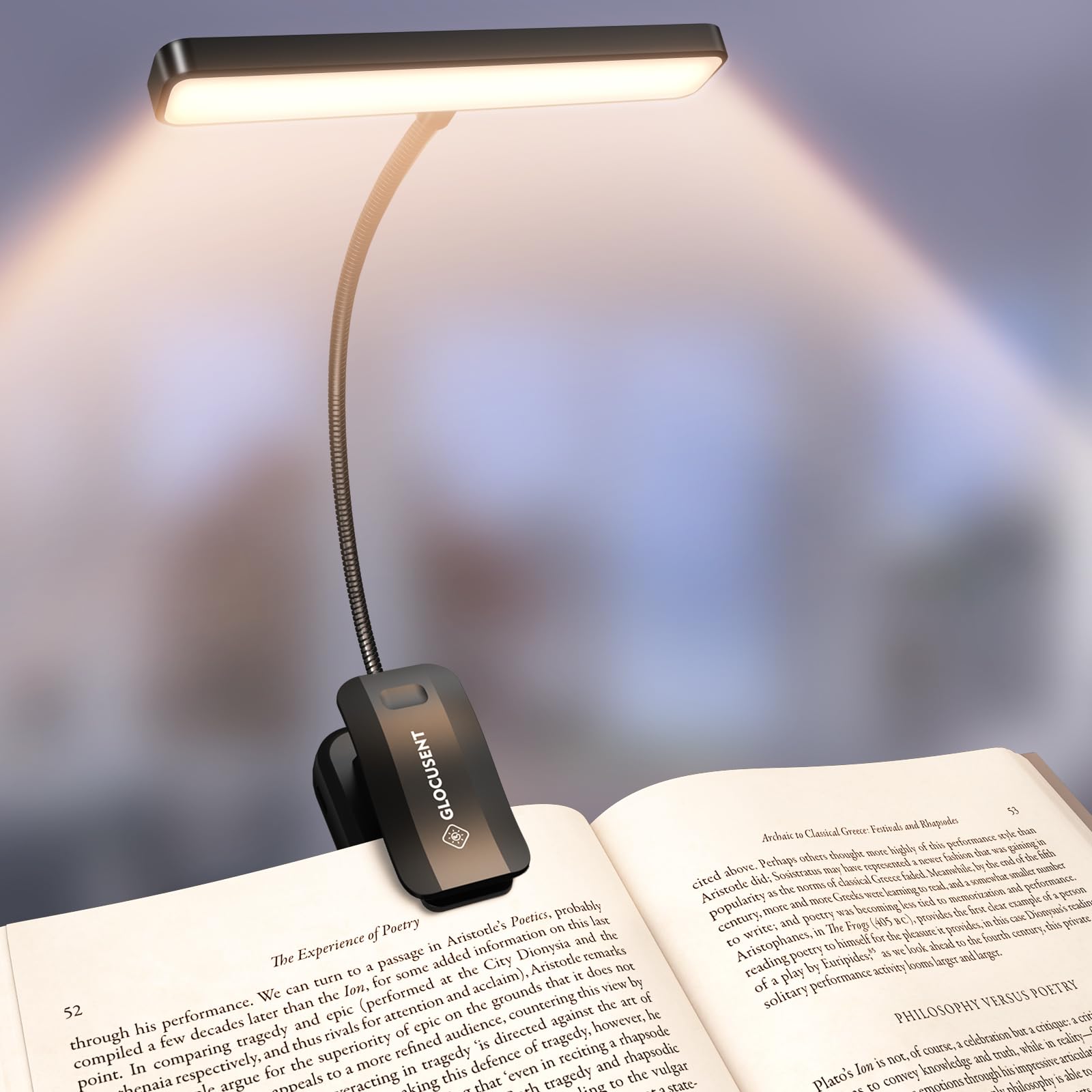 Glocusent 26 LED Reading Lights for Books in Bed, Ideal Gifts for by Glocusent - Angle View 2